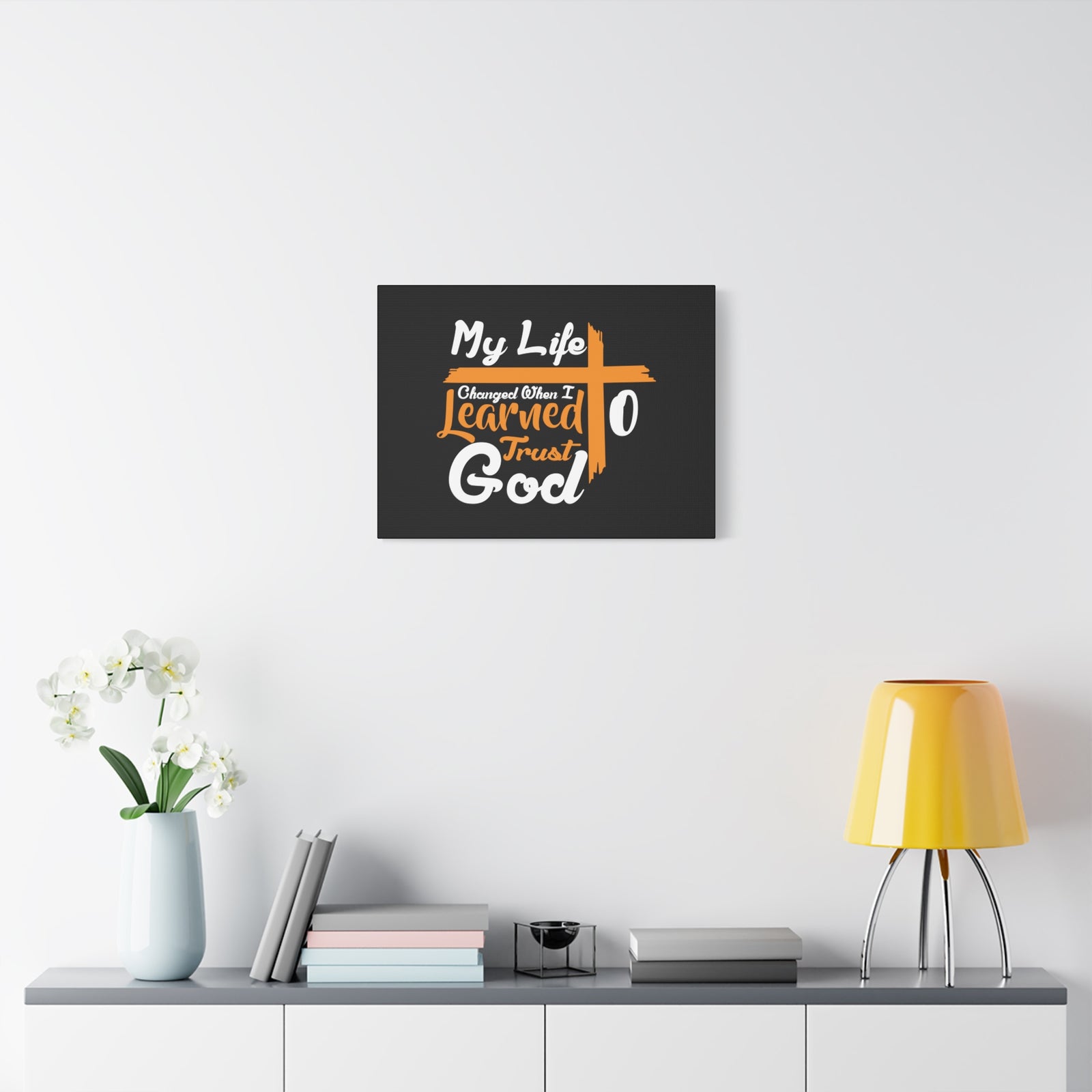 Scripture Canvas My Life Changed PSALM 37:3 Christian Wall Art Bible Verse Print Ready to Hang-Express Your Love Gifts