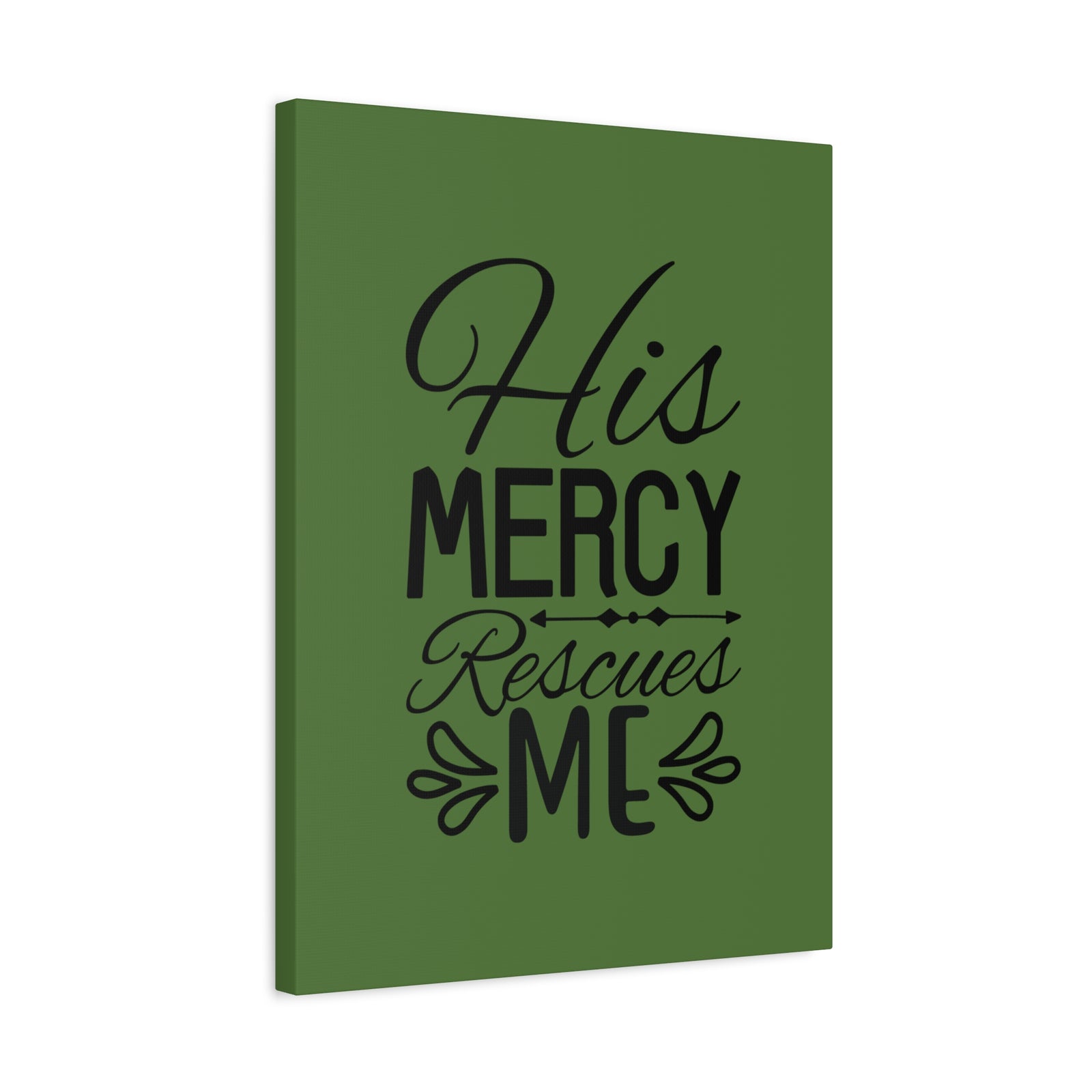 Scripture Walls Rescues Me Dark Green Psalm 71:2 Bible Canvas Christian Wall Art Ready to Hang-Express Your Love Gifts