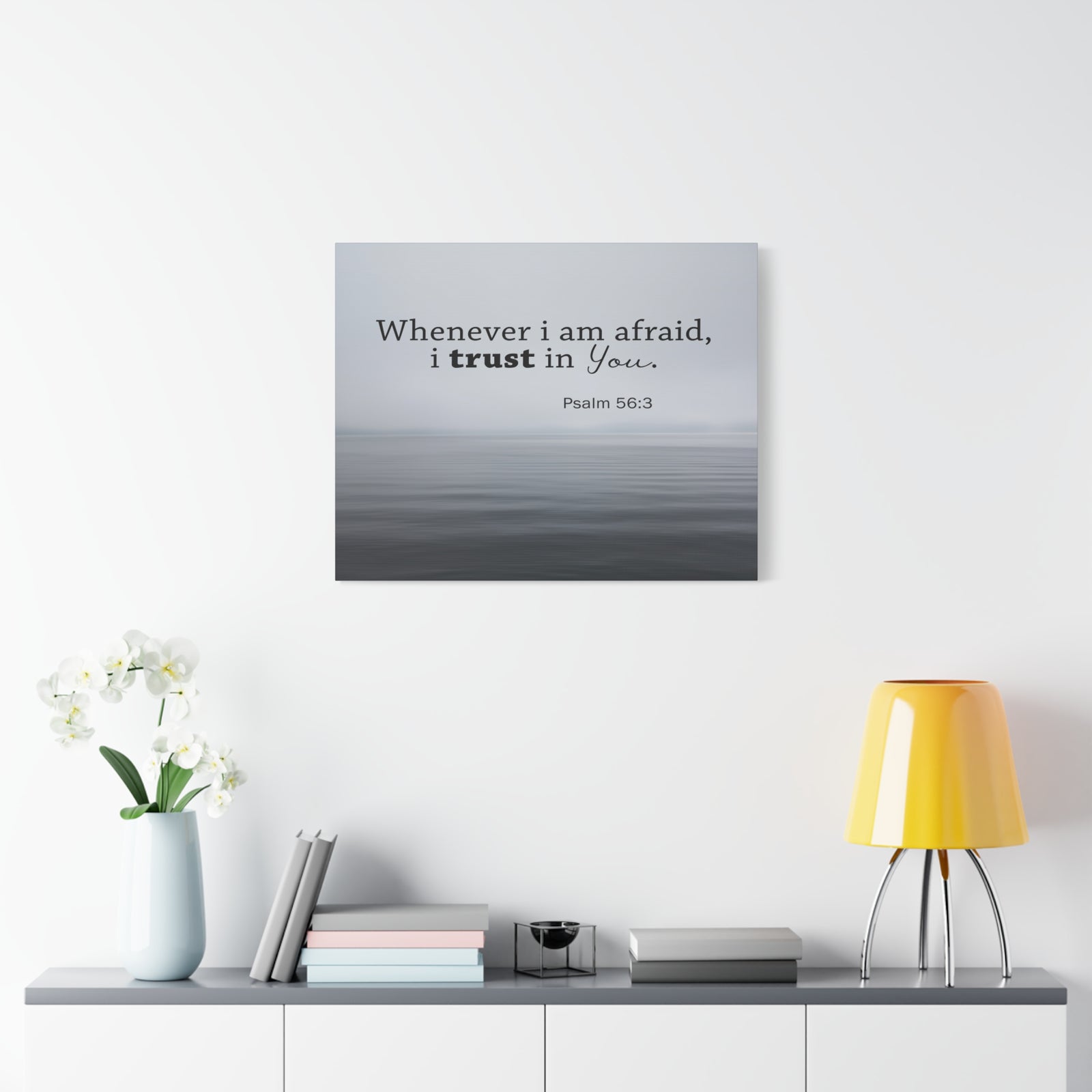 Scripture Walls I Trust In You Psalm 56:3 Bible Verse Canvas Christian Wall Art Ready to Hang-Express Your Love Gifts