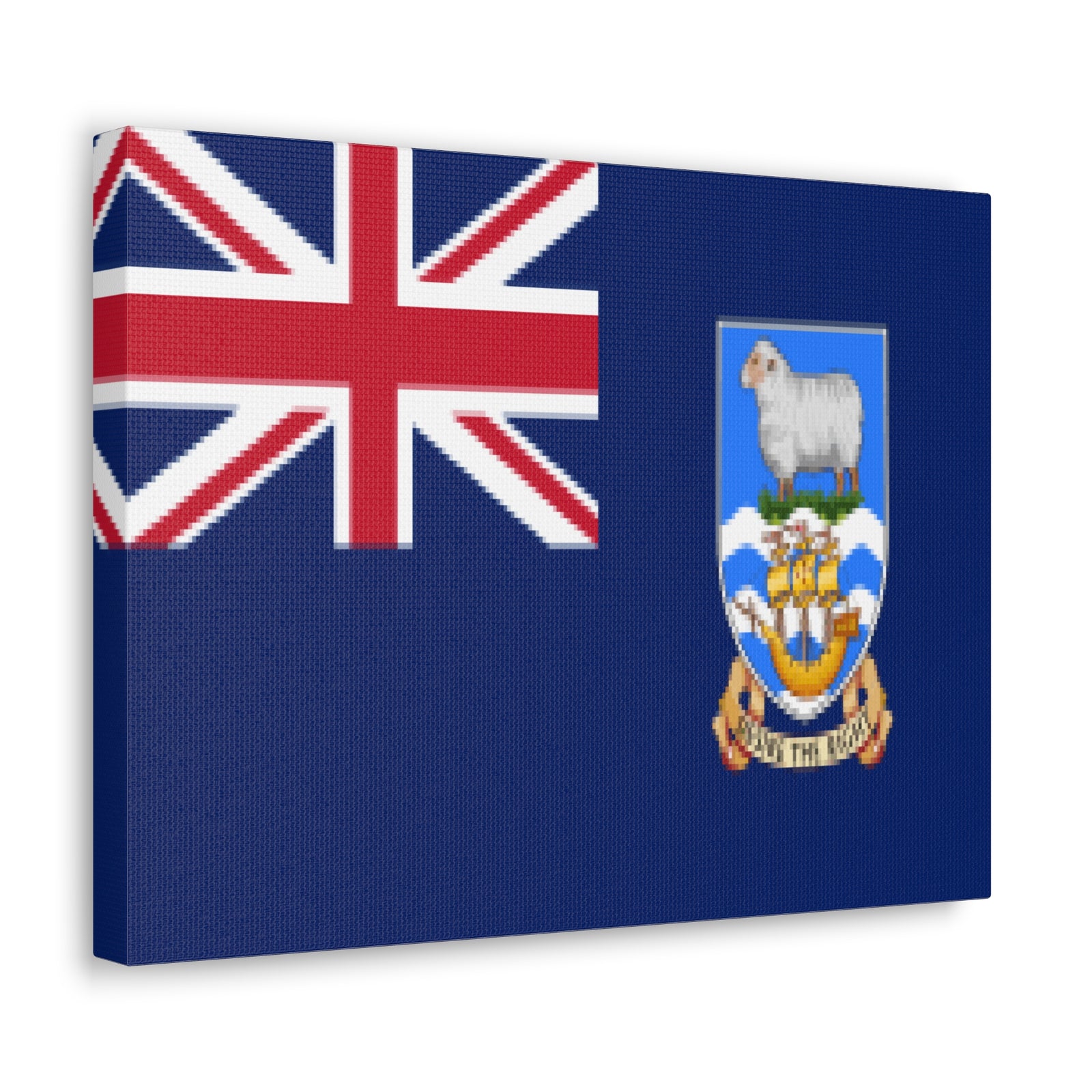 Falkland Islands Country Flag Canvas Vibrant Wall Art Unframed Home Decor-Express Your Love Gifts