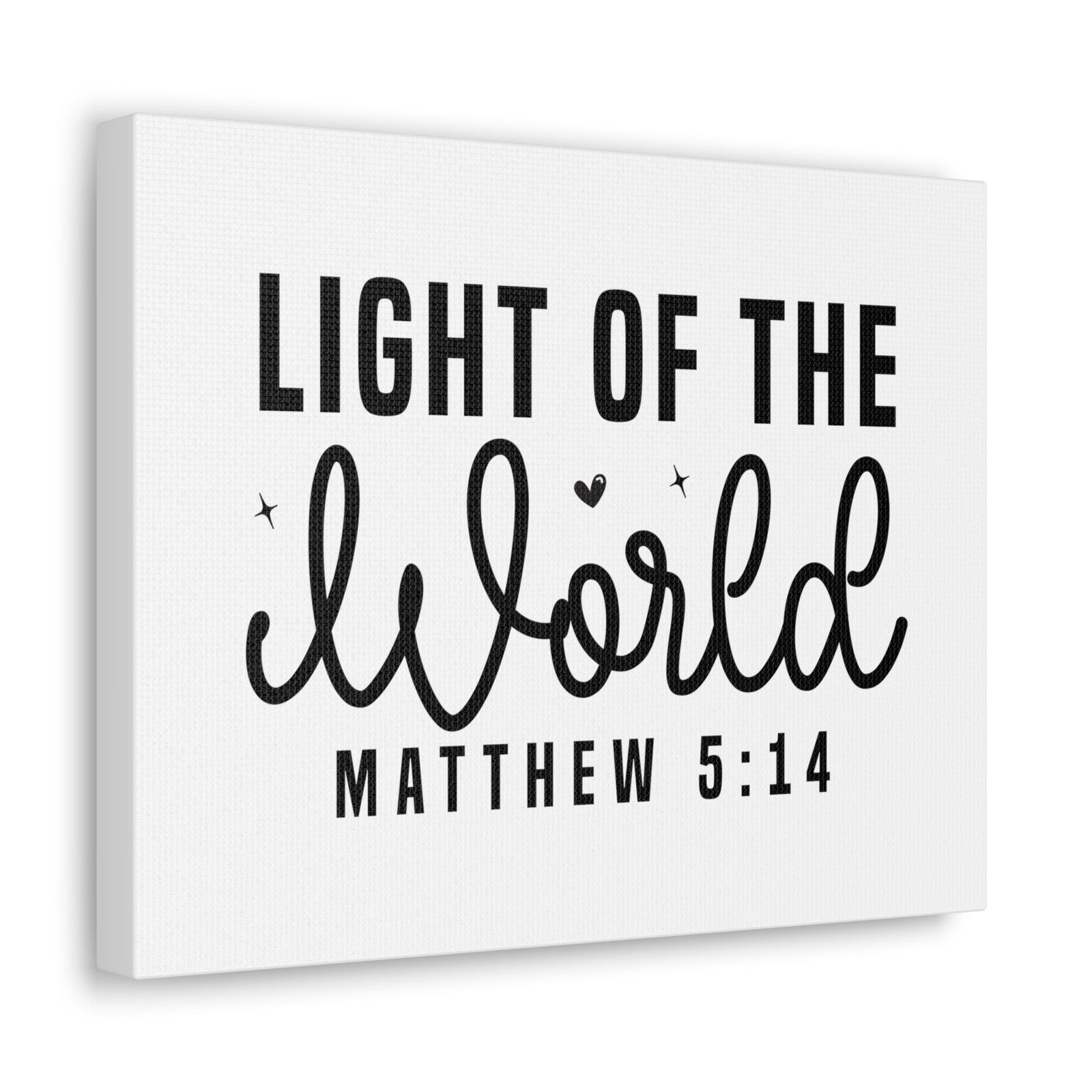 Scripture Walls Matthew 5:14 Light of the World Bible Verse Canvas Christian Wall Art Ready to Hang Unframed-Express Your Love Gifts