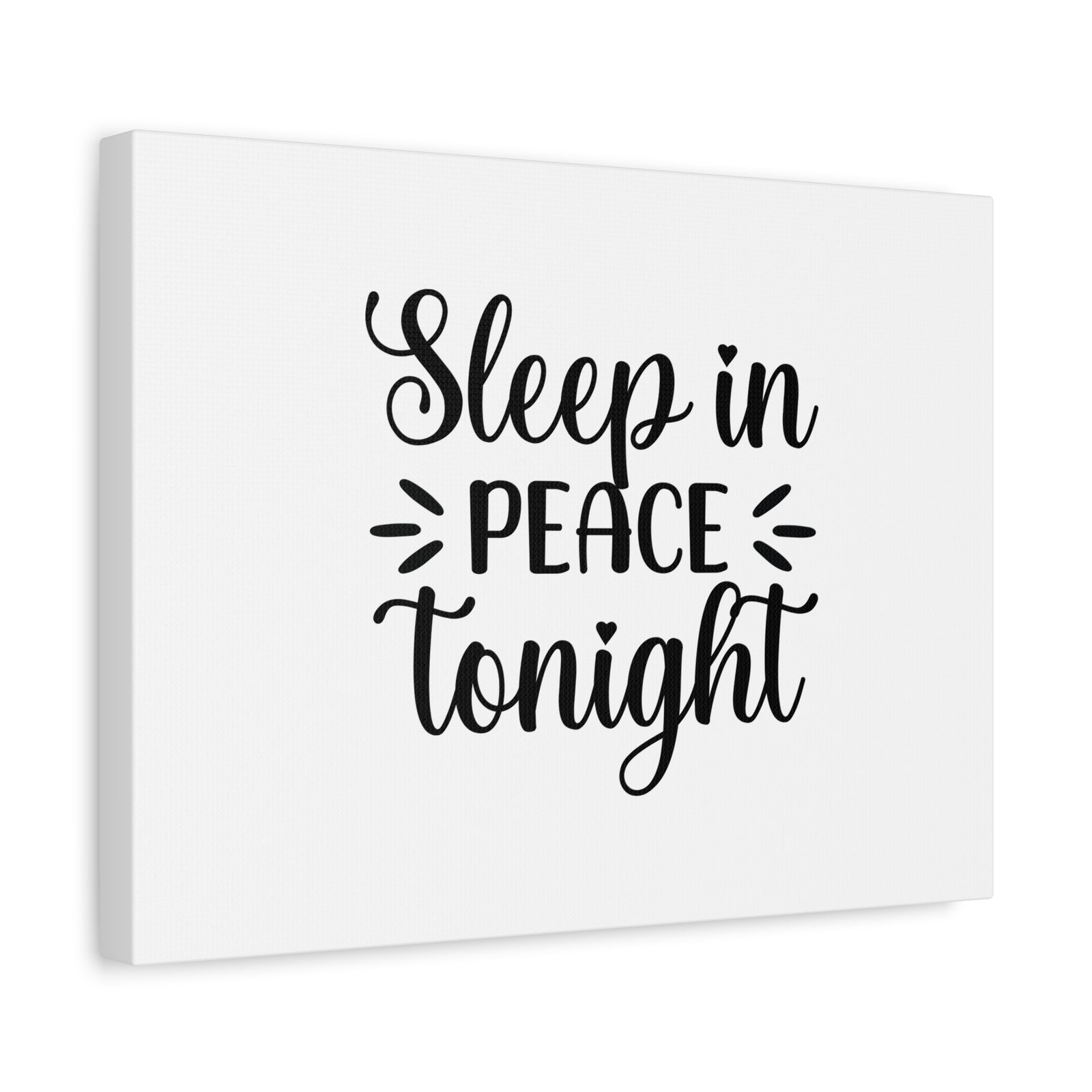 Scripture Canvas Sleep In Peace Tonight Psalm 4:8 Christian Wall Art Bible Verse Print Ready to Hang-Express Your Love Gifts