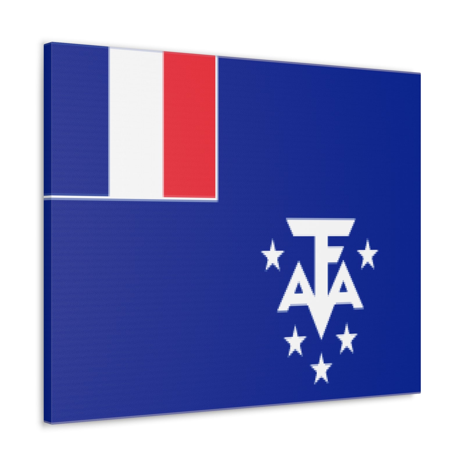 French Southern and Antarctic Lands Country Flag Canvas Vibrant Wall Art Unframed Home Decor-Express Your Love Gifts