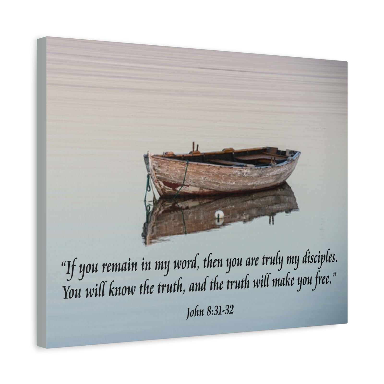 Scripture Walls John 8:31-32 Truth Will Make You Free Bible Verse Canvas Christian Wall Art Ready to Hang Unframed-Express Your Love Gifts