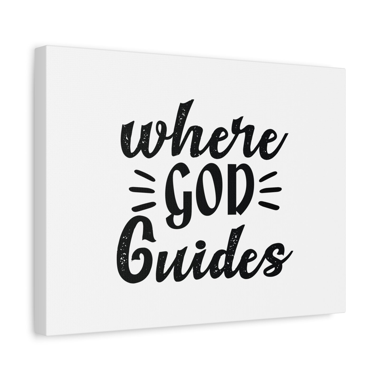 Scripture Canvas Where God Guides Psalms 32:8 Christian Wall Art Bible Verse Print Ready to Hang-Express Your Love Gifts