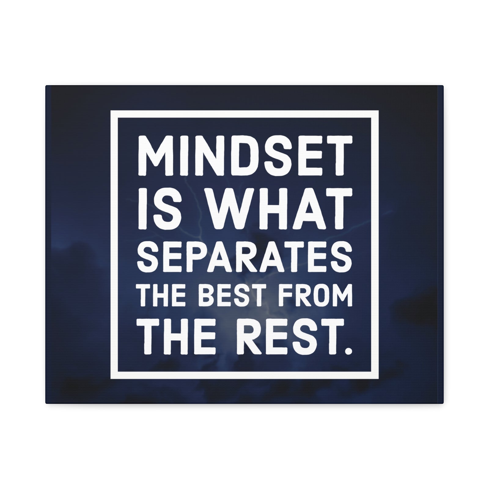 Inspirational Quote Canvas Mindset Is What Separates Wall Art Motivational Motto Inspiring Prints Artwork Decor Ready to Hang-Express Your Love Gifts