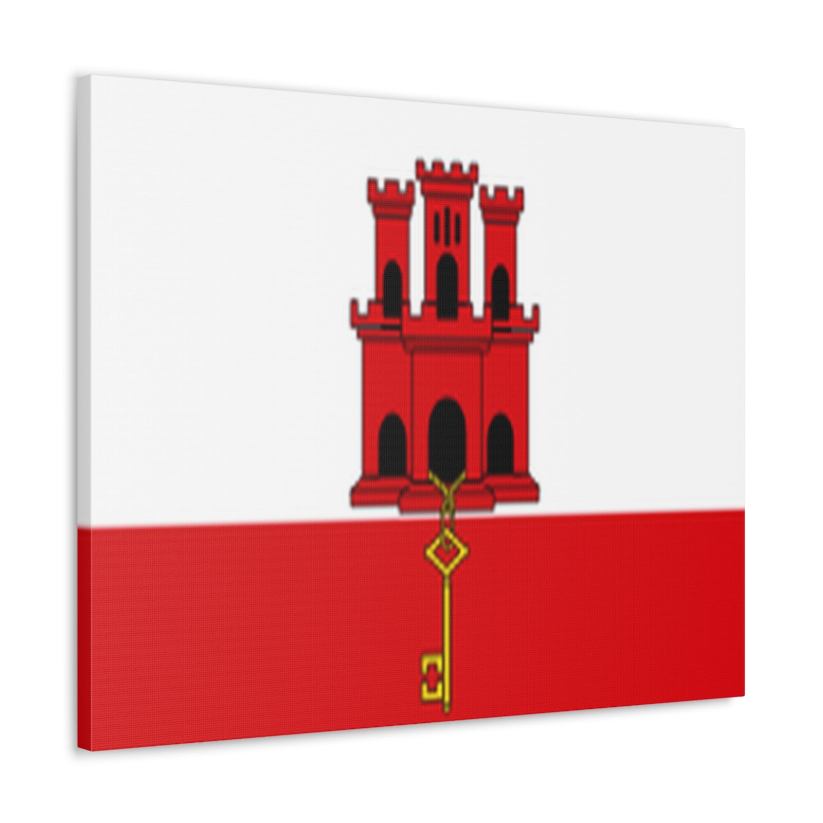 Gibraltar Country Flag Canvas Vibrant Wall Art Unframed Home Decor-Express Your Love Gifts