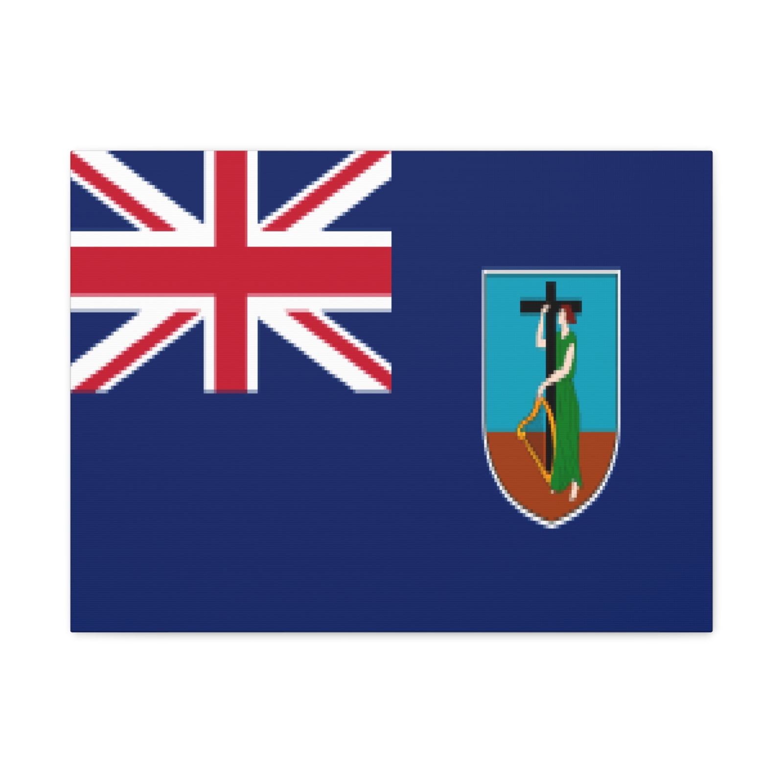 Montserrat Country Flag Canvas Vibrant Wall Art Unframed Home Decor-Express Your Love Gifts