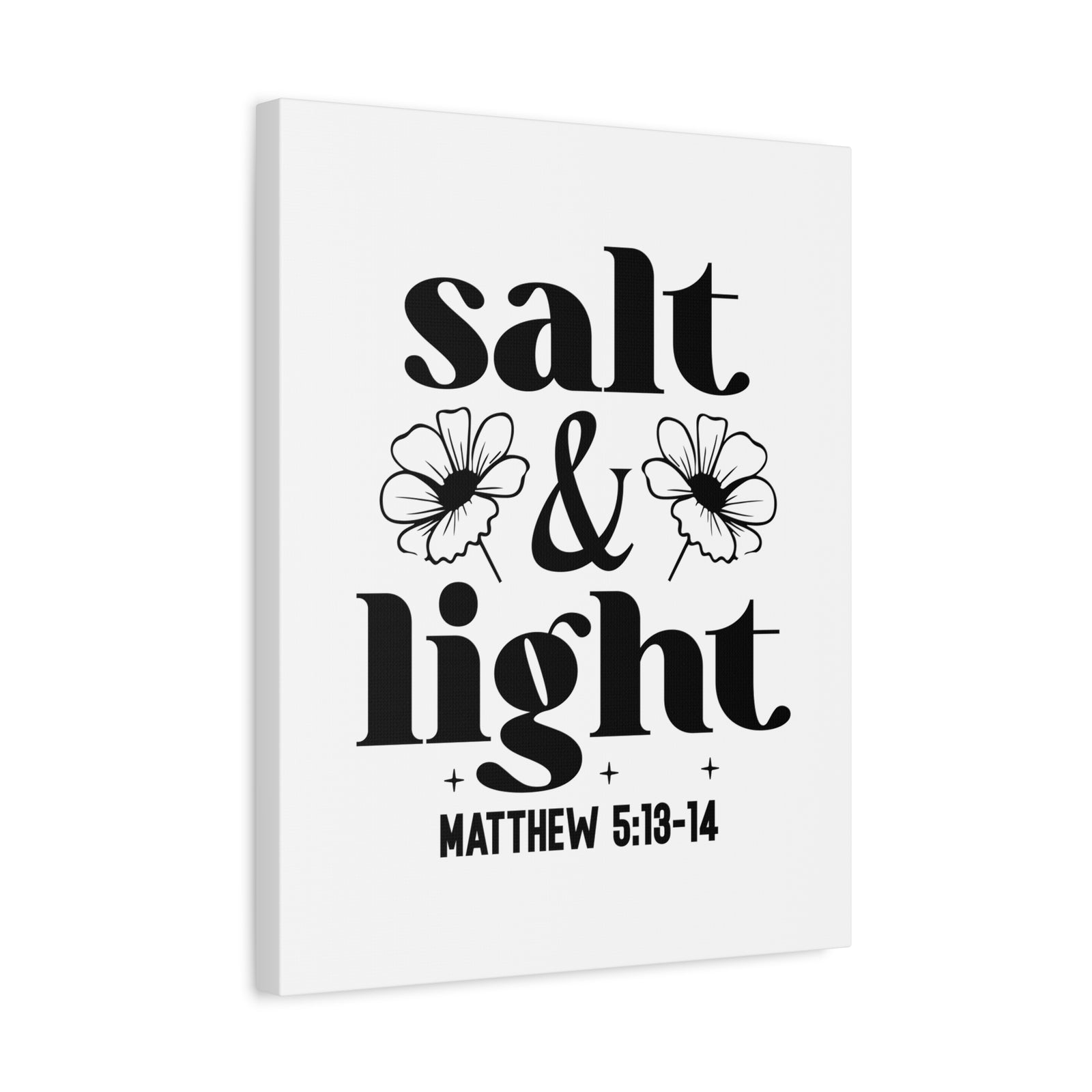 Scripture Walls Matthew 5:13-14 Salt & Light Bible Verse Canvas Christian Wall Art Ready to Hang Unframed-Express Your Love Gifts