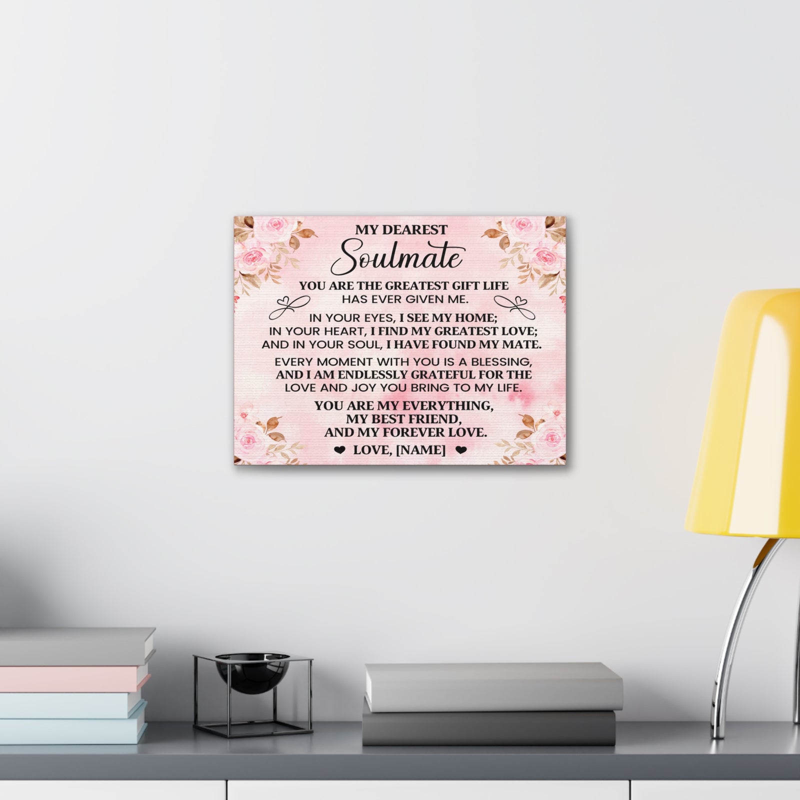 Personalized You Are The Greatest Gift Romantic Inspirational Print Ready to Hang Artwork Unframed-Express Your Love Gifts