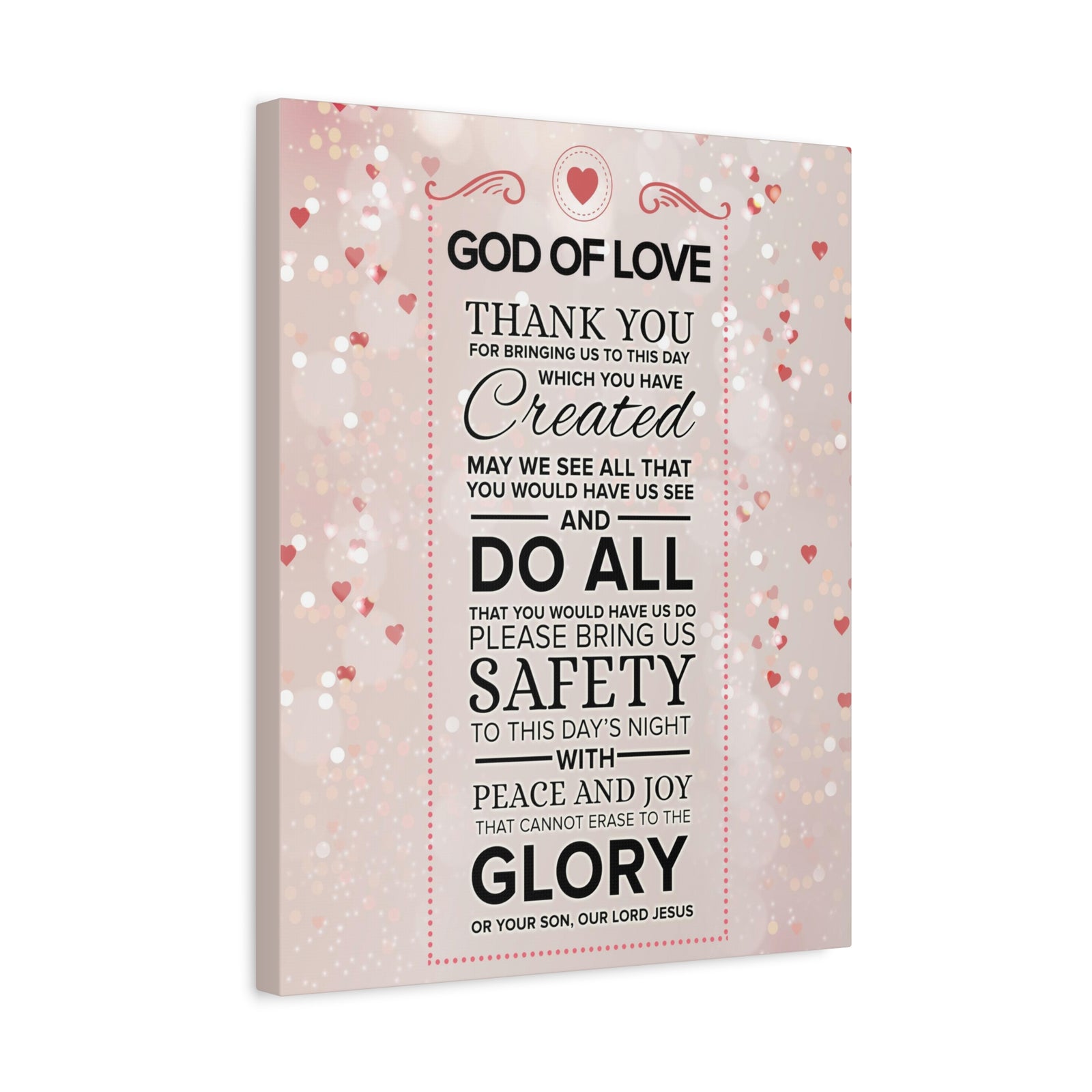 Scripture Walls God of Love Psalm 100:4 Prayer Wall Decor Bible Print Ready to Hang Wall Art-Express Your Love Gifts