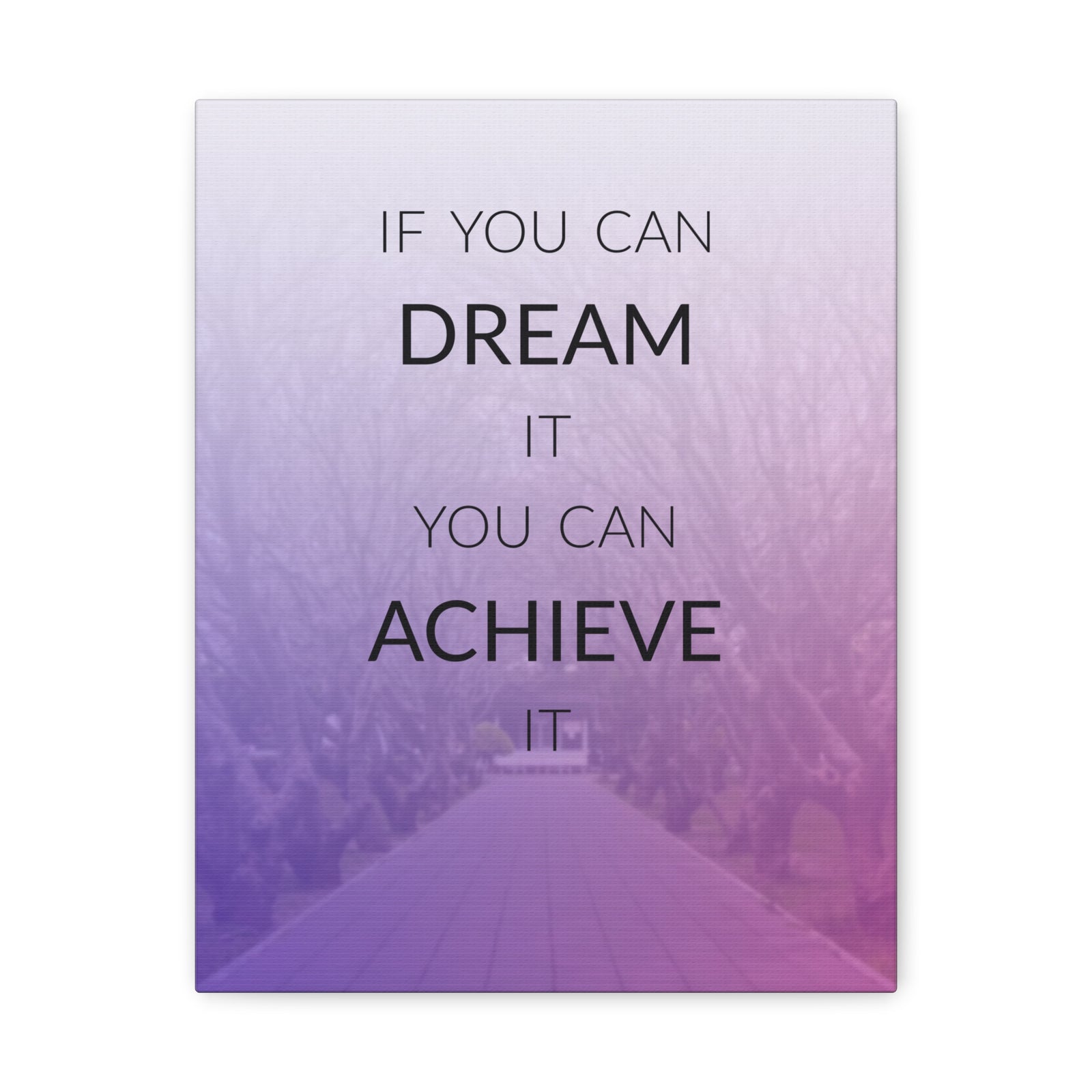 Inspirational Quote Canvas If You Can Dream Motivational Print Ready to Hang Artwork-Express Your Love Gifts