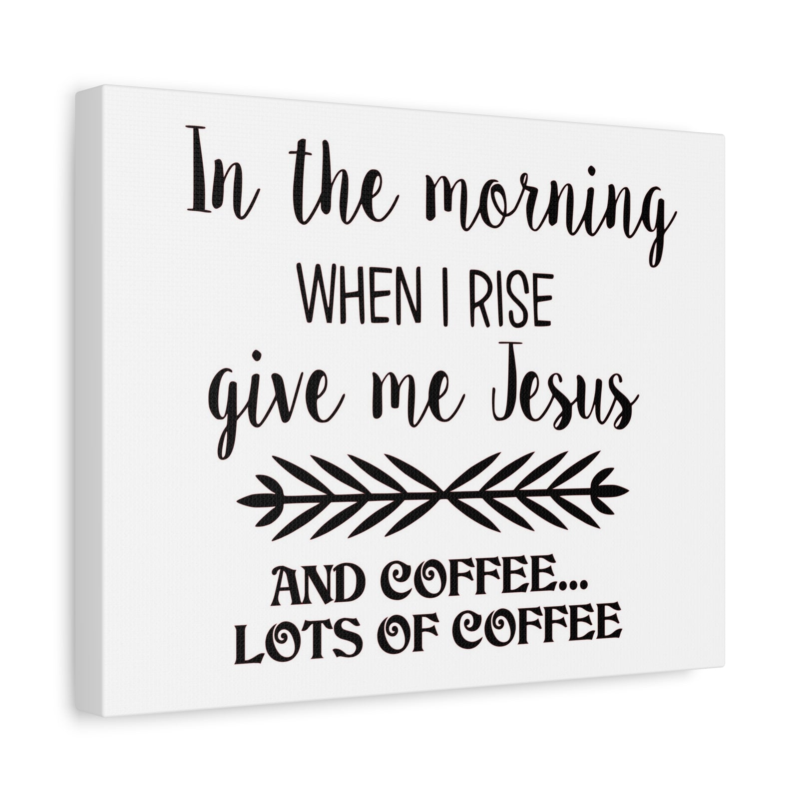 Scripture Canvas In The Morning When I Rise Psalm 59:6 Christian Wall Art Print Ready to Hang-Express Your Love Gifts