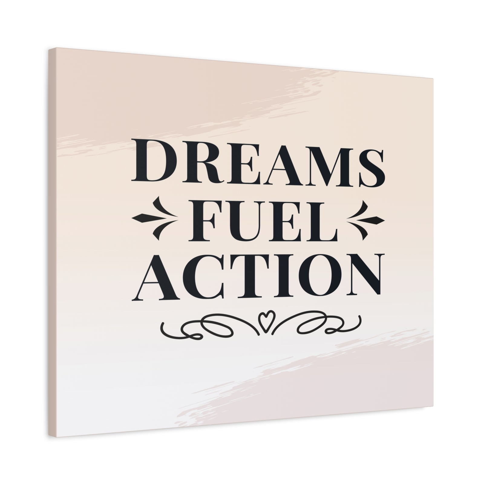 Dreams Fuel Action Inspirational Motivational Quote Canvas Wall Art for Home Decor Ready-to-Hang-Express Your Love Gifts