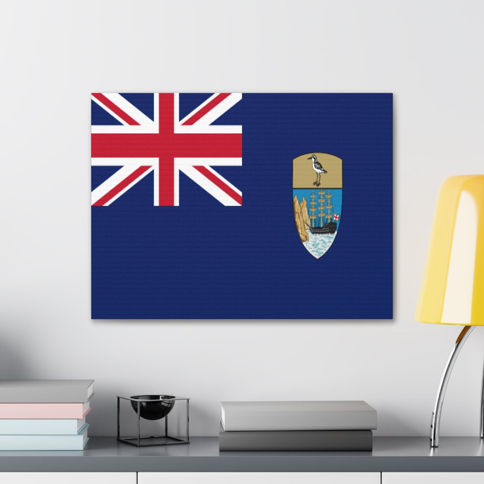 Saint Helena, Ascension and Tristan da Cunha Country Flag Canvas Vibrant Wall Art Unframed Home Decor-Express Your Love Gifts