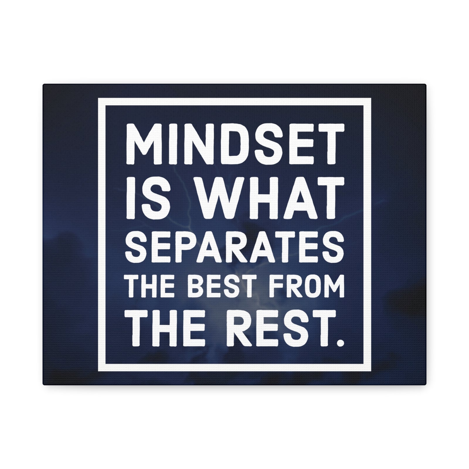 Inspirational Quote Canvas Mindset Is What Separates Wall Art Motivational Motto Inspiring Prints Artwork Decor Ready to Hang-Express Your Love Gifts