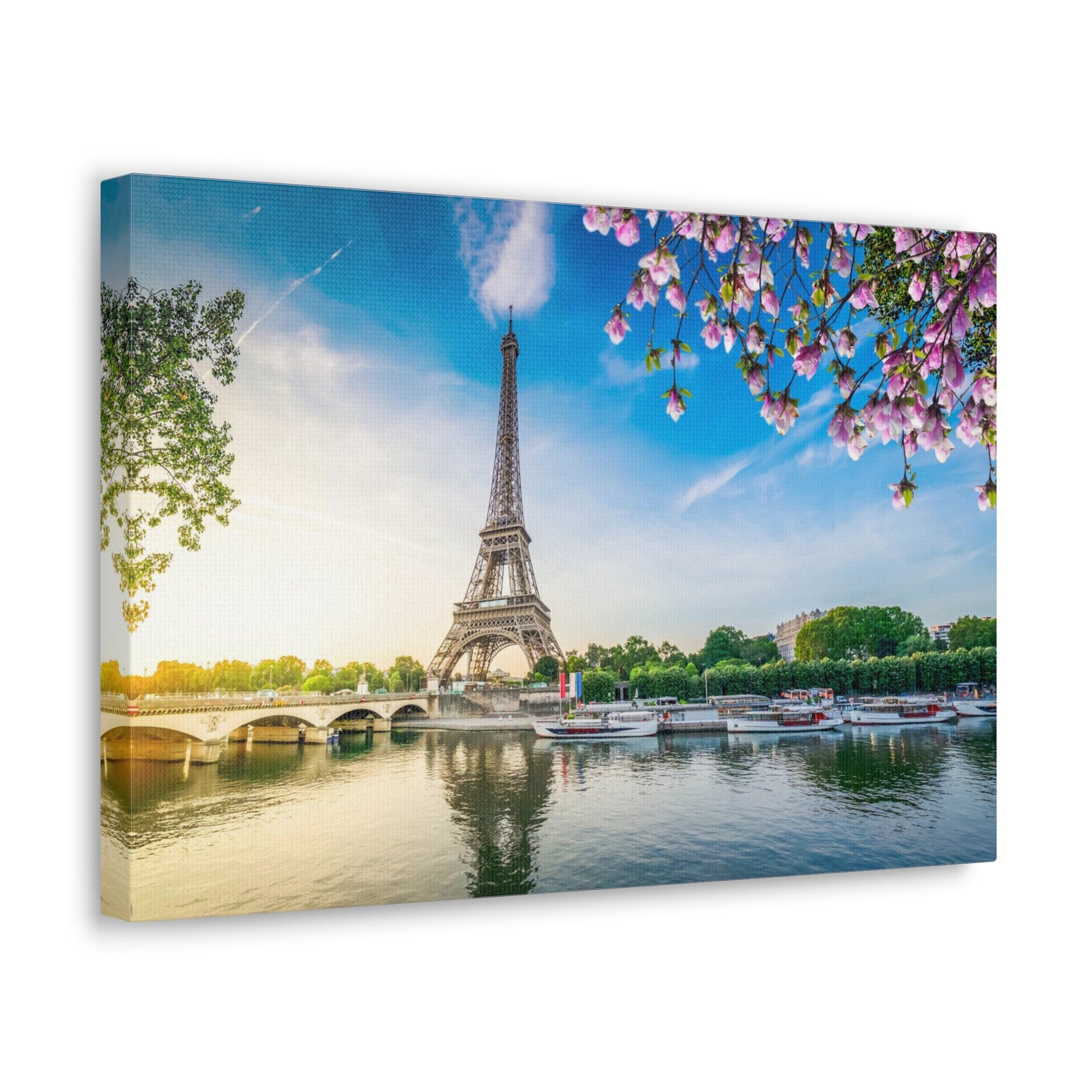 Fantastic View Eiffel Tower France Canvas Artwork High-Quality Breathtaking French City for Home Decor Ready to Hang-Express Your Love Gifts