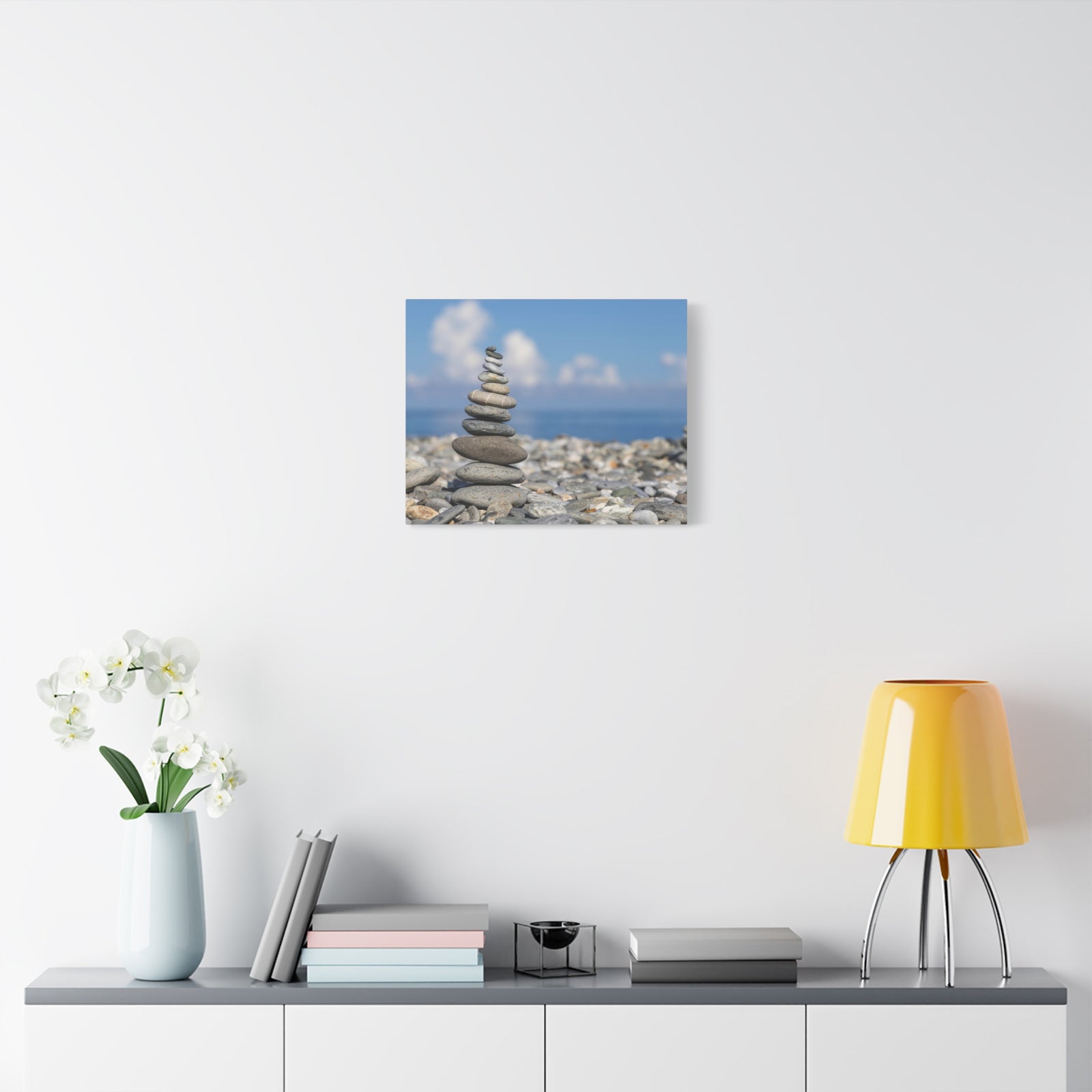 Stone Zed Stack Over Balance Nature Wilderness Photography Canvas Wall Art for Home Decor Ready-to-Hang-Express Your Love Gifts