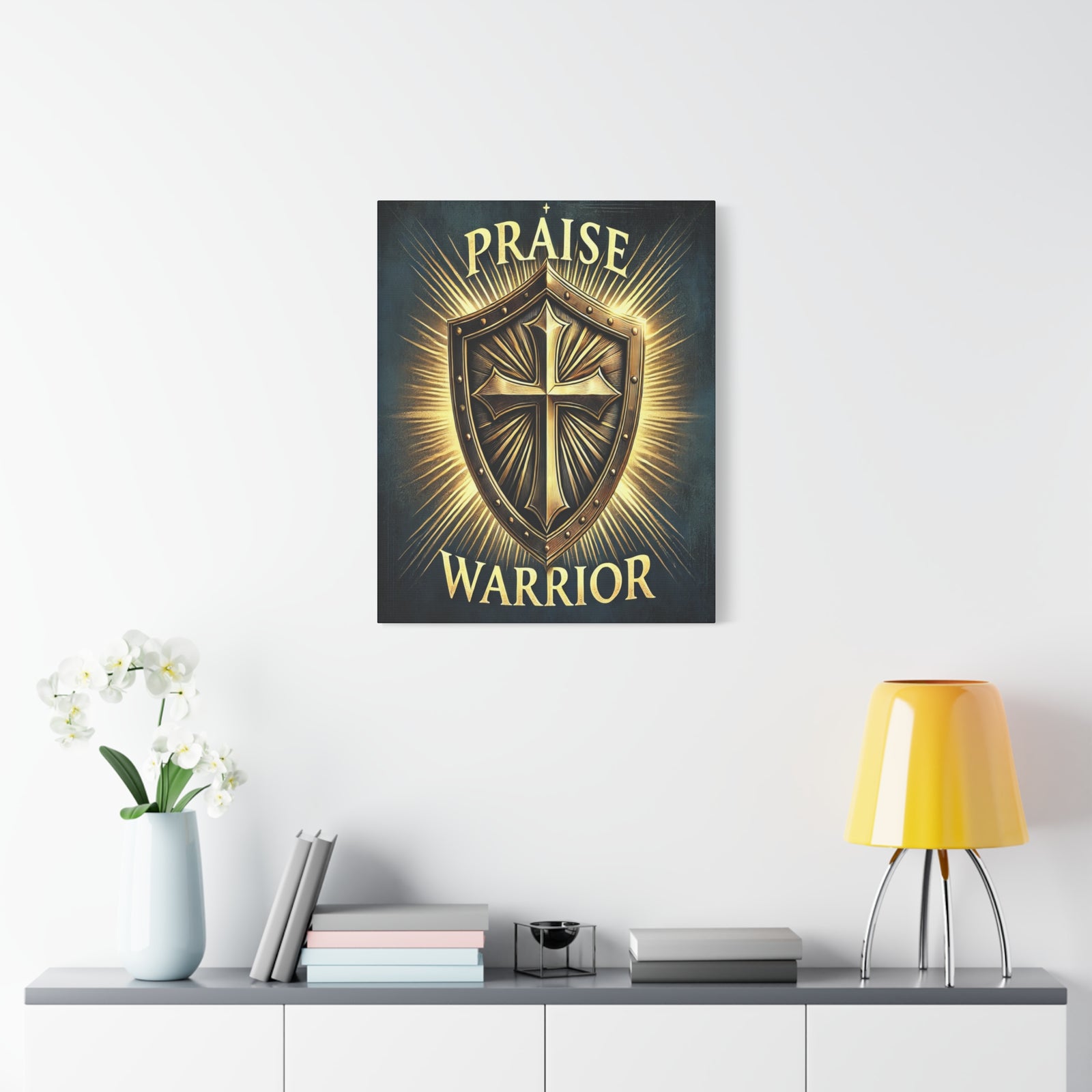 Scripture Walls Praise Warrior Psalm 149 Bible Verse Canvas Christian Wall Art Ready to Hang Unframed-Express Your Love Gifts