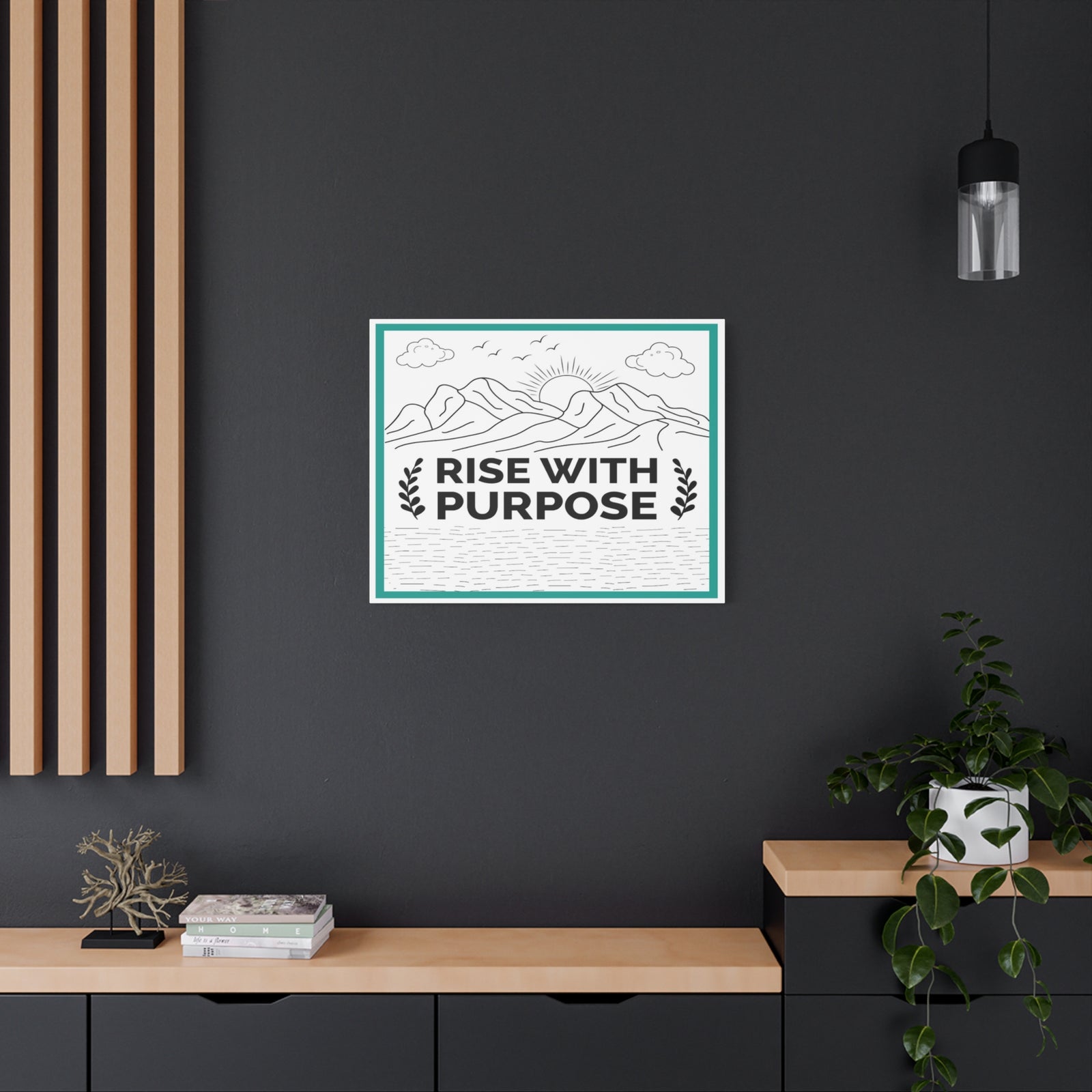 Inspirational Motivational Quote Canvas Wall Art for Home Decor Ready-to-Hang-Express Your Love Gifts