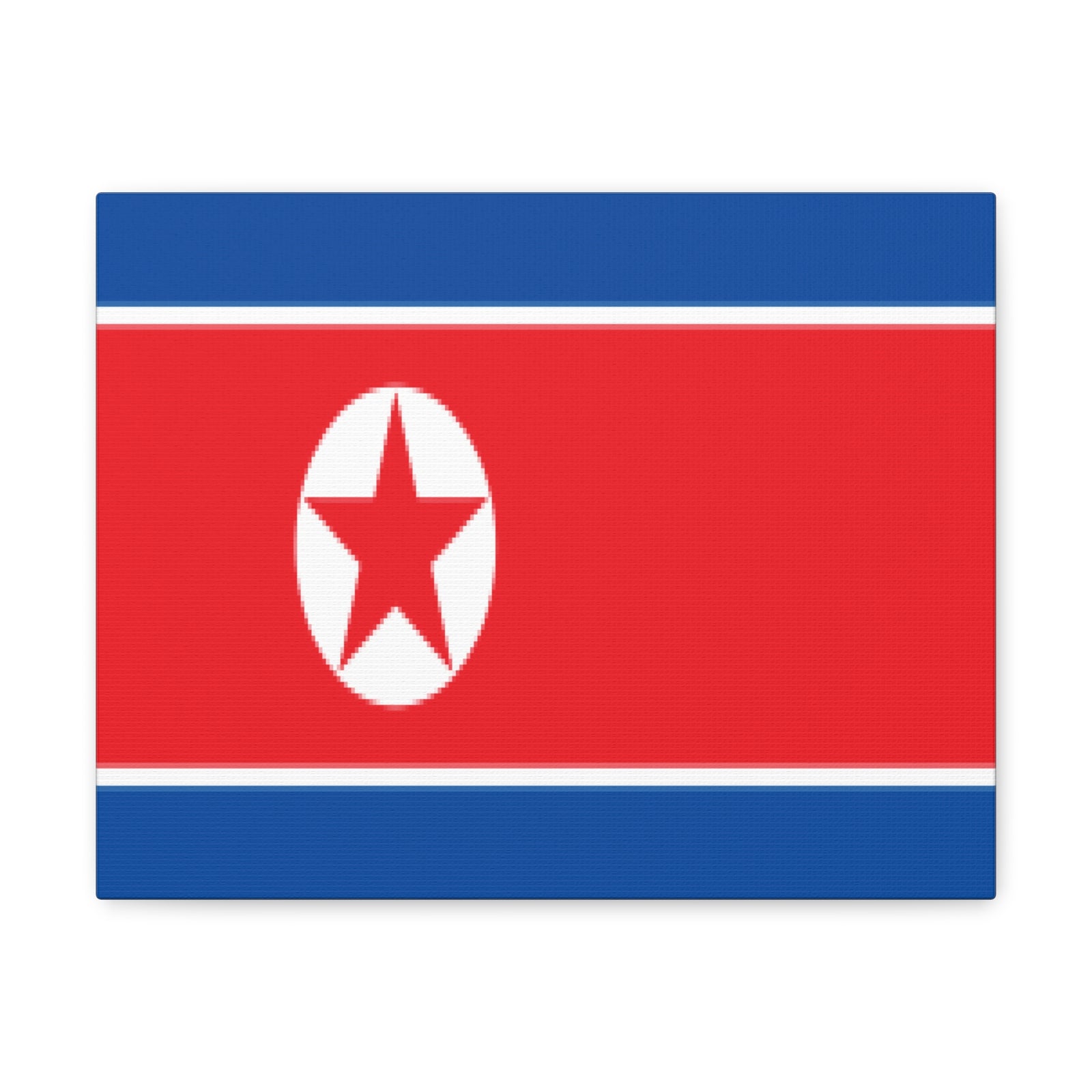 North Korea Country Flag Canvas Vibrant Wall Art Unframed Home Decor-Express Your Love Gifts