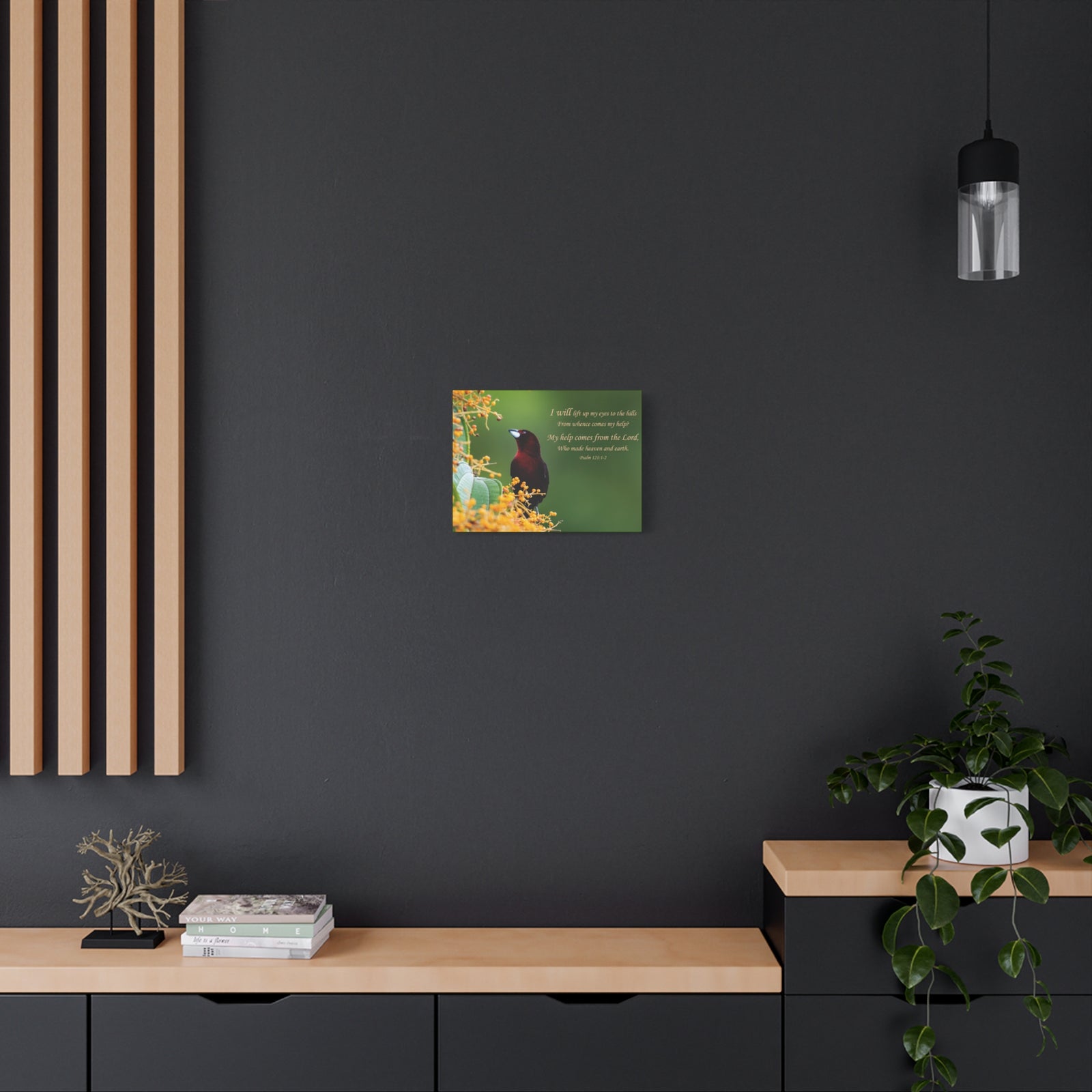 Scripture Canvas Comes From The Lord Psalm 121:1-2 Christian Wall Art Bible Verse Print Ready to Hang-Express Your Love Gifts