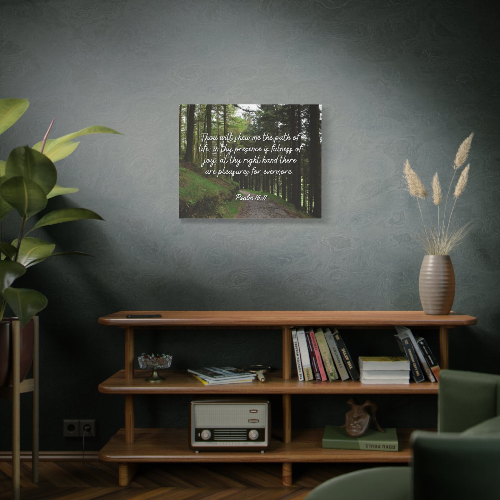 Scripture Walls The Path Of Life Psalm 16:11 Bible Verse Canvas Christian Wall Art Ready to Hang-Express Your Love Gifts