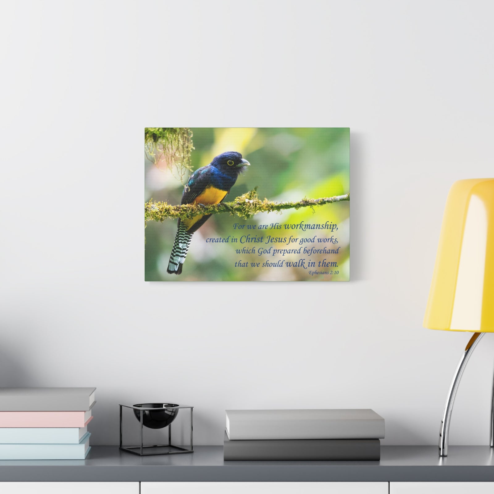 Scripture Canvas For Good Works Ephesians 2:10 Christian Wall Art Bible Verse Print Ready to Hang-Express Your Love Gifts
