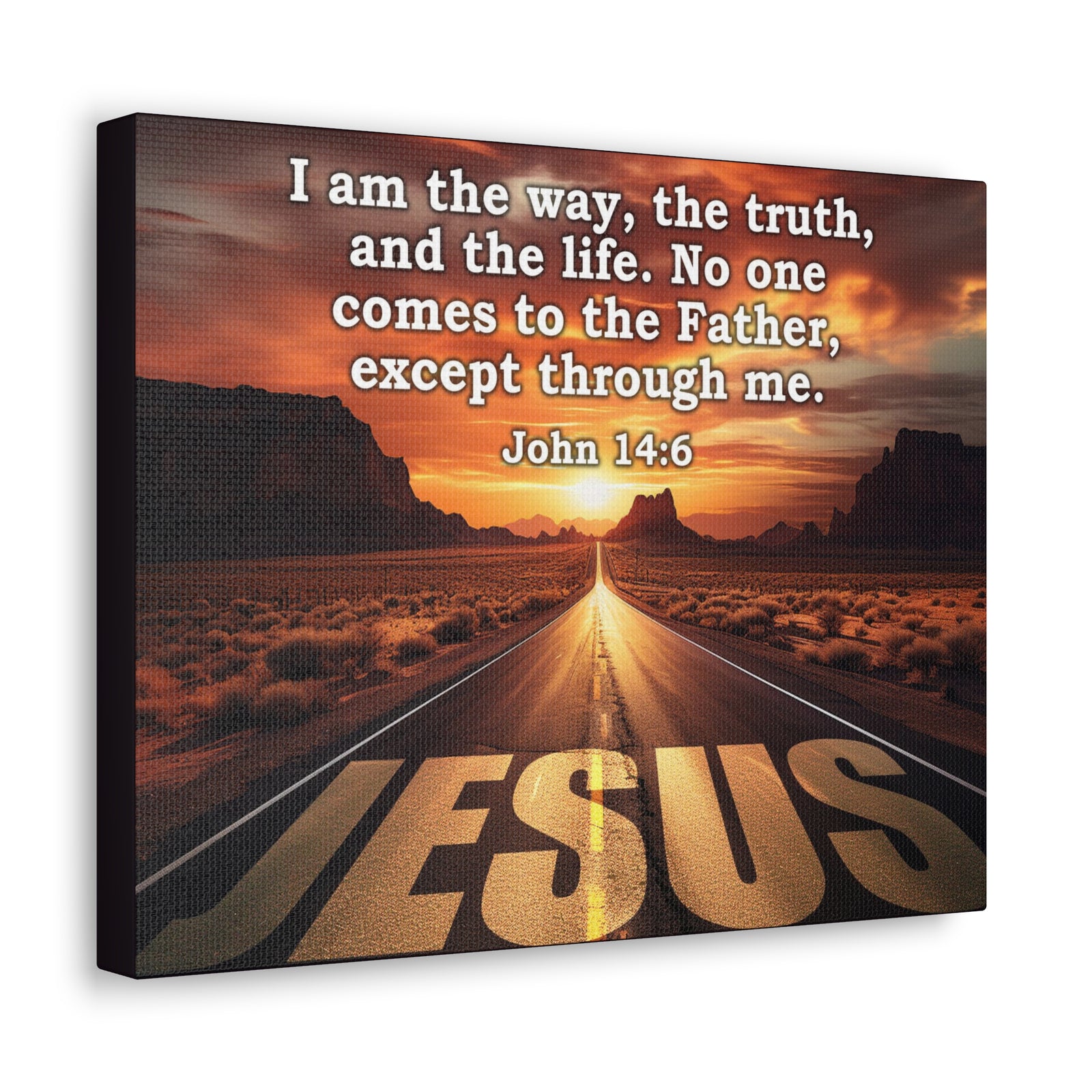 Scripture Walls Way Truth Life John 14:6 Christian Wall Art Print Ready to Hang Unframed-Express Your Love Gifts