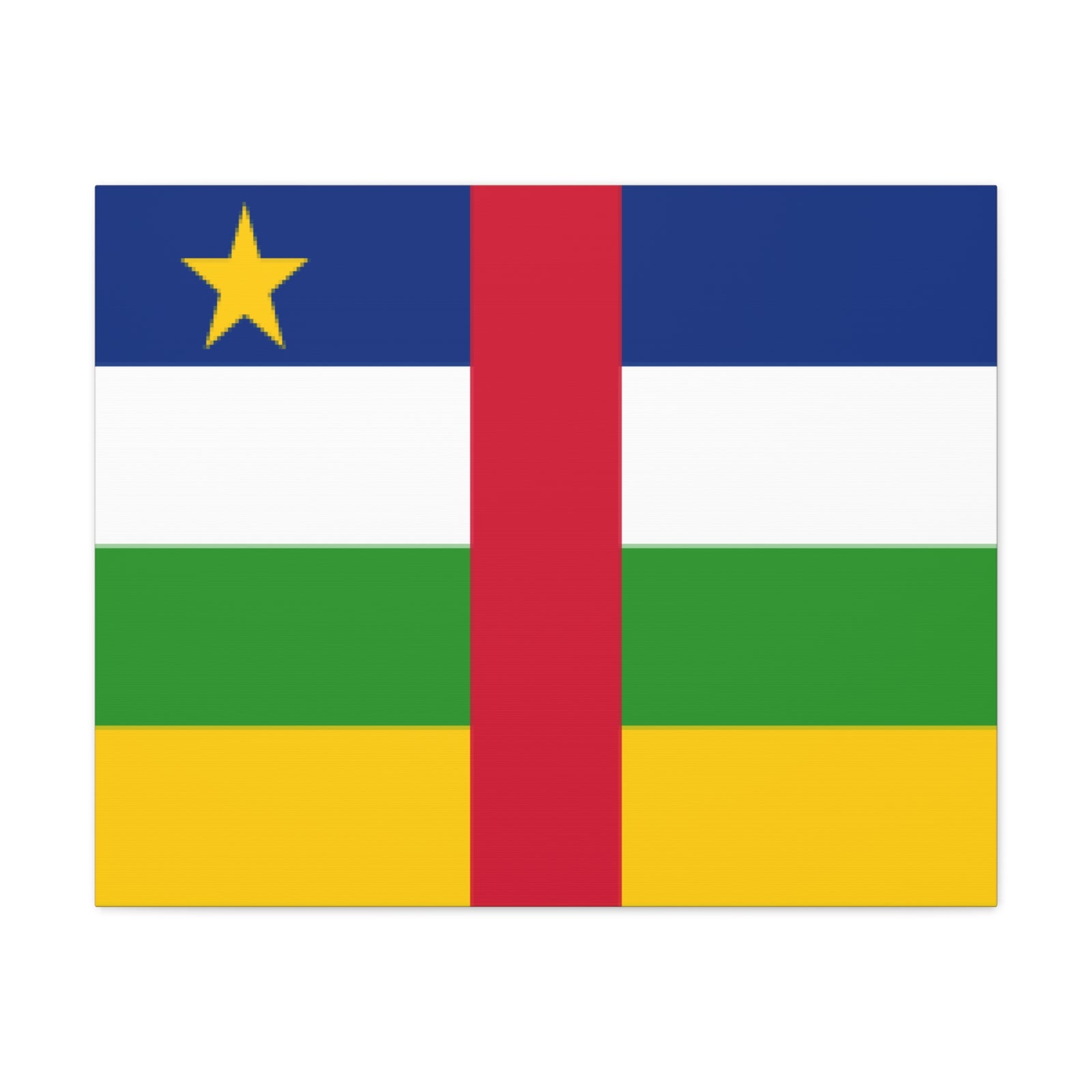 Central African Republic Country Flag Canvas Vibrant Wall Art Unframed Home Decor-Express Your Love Gifts