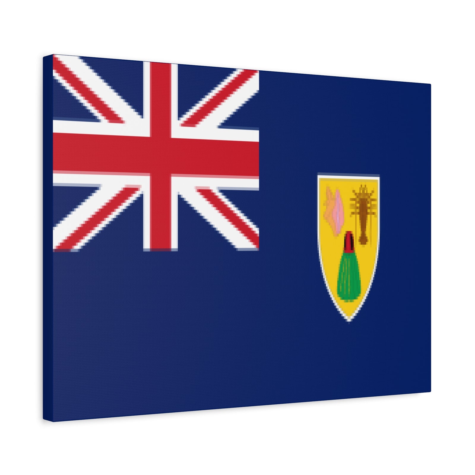 Turks and Caicos Islands Country Flag Canvas Vibrant Wall Art Unframed Home Decor-Express Your Love Gifts