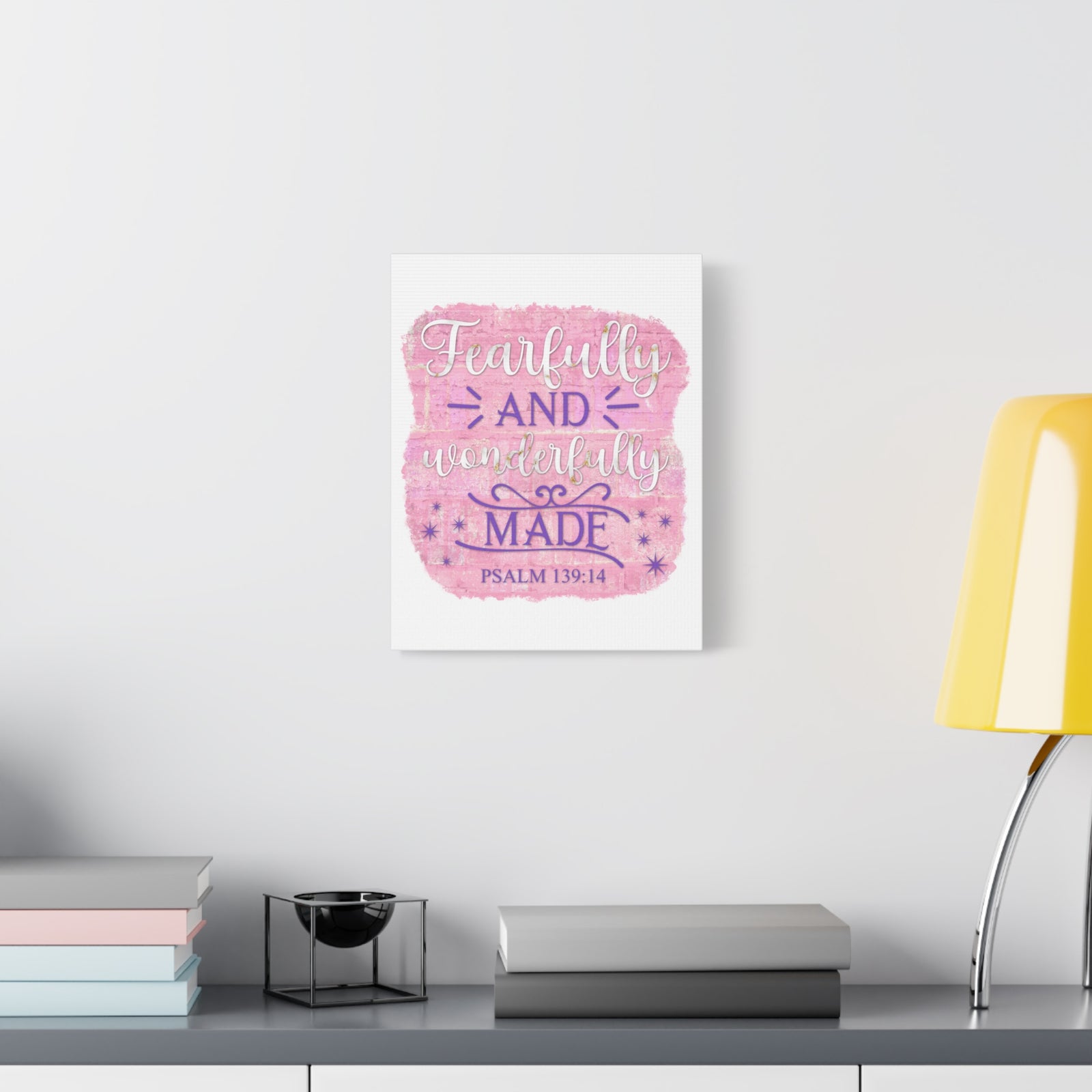 Scripture Walls Psalm 139:14 Fearfully and Wonderfully Made Bible Verse Canvas Christian Wall Art Ready to Hang Unframed-Express Your Love Gifts