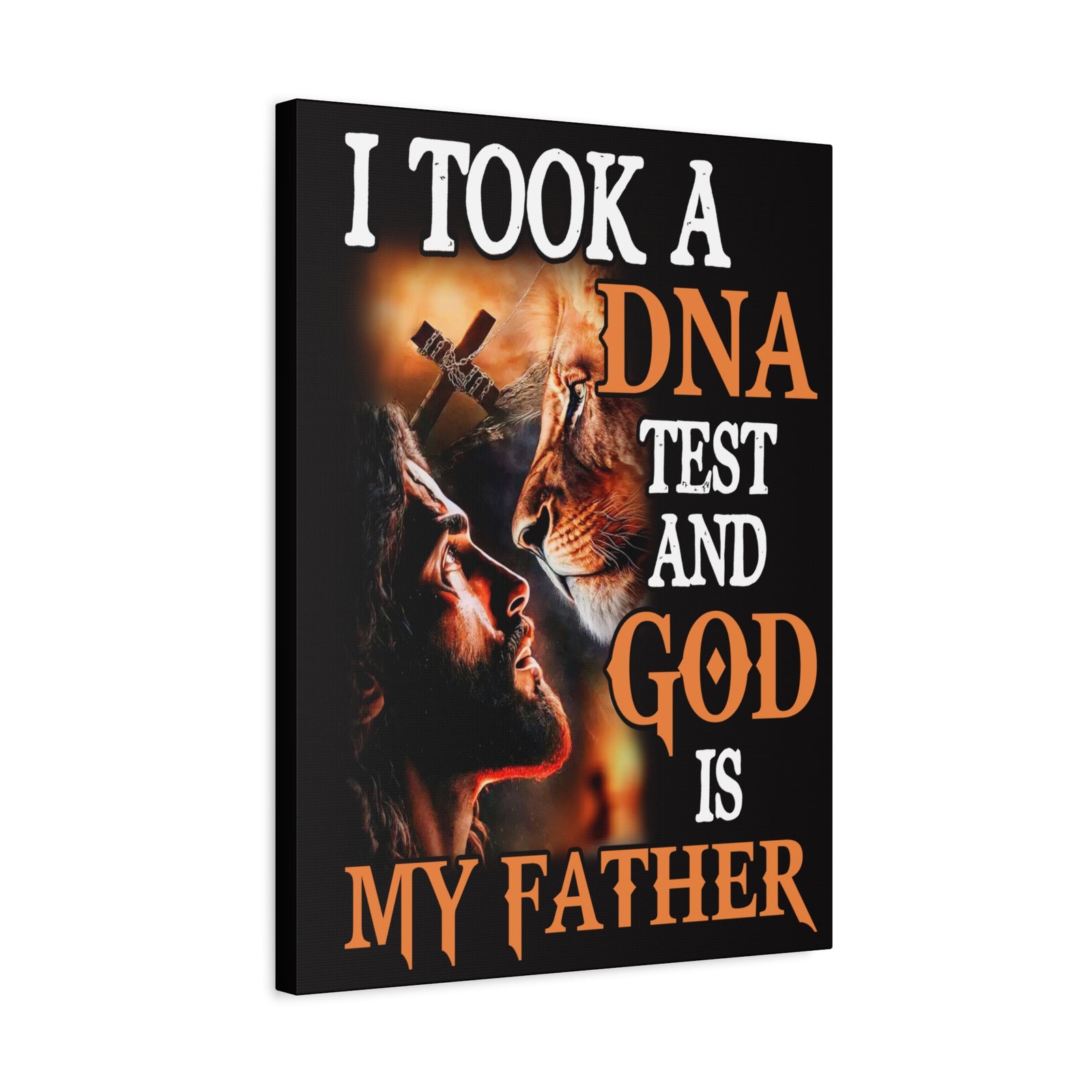 Inspirational Wall Art God is My Father Motivation Wall Decor for Home Office Gym Inspiring Success Quote Print Ready to Hang Unframed-Express Your Love Gifts