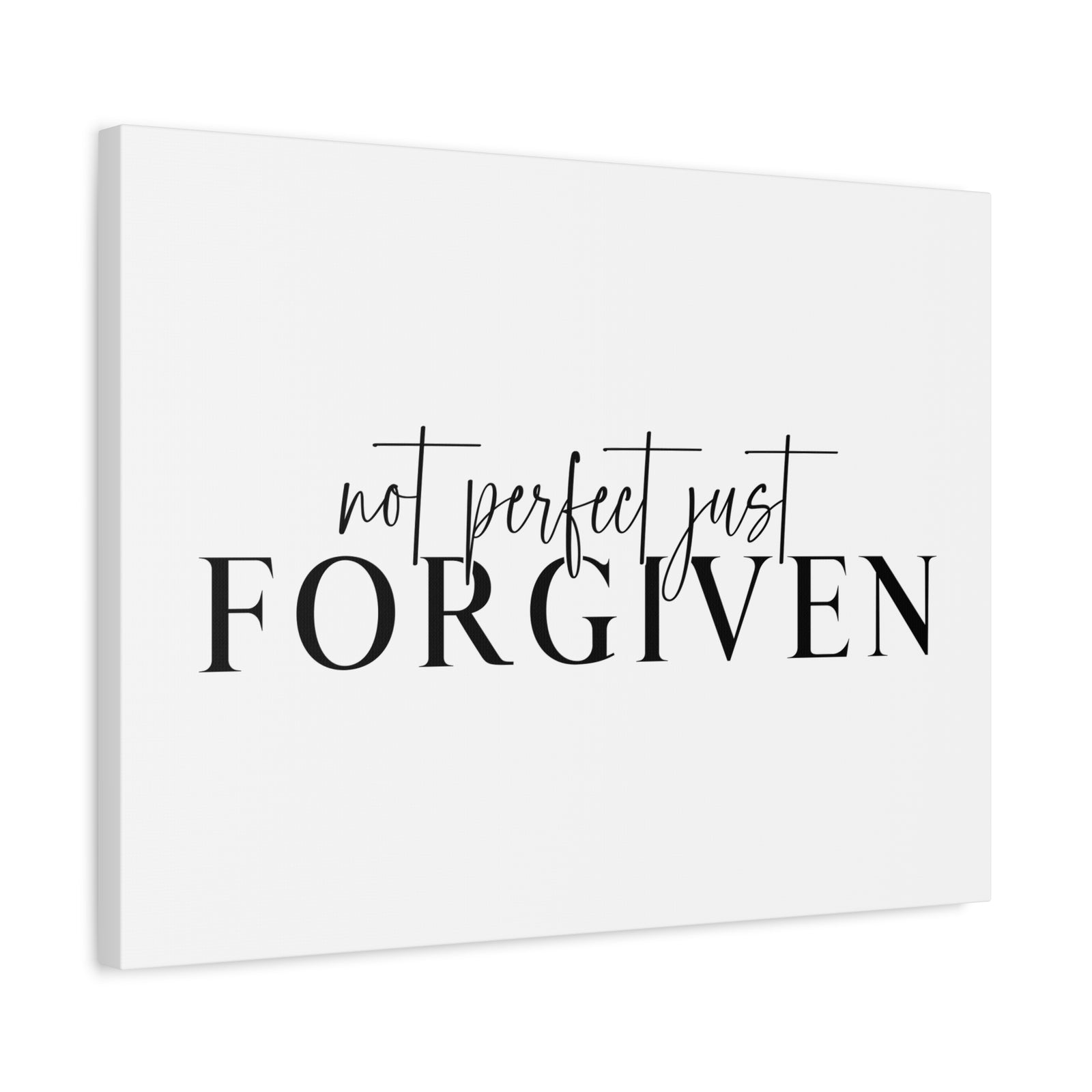 Scripture Canvas Just Forgiven Ephesians 1:7 Christian Wall Art Print Ready to Hang-Express Your Love Gifts
