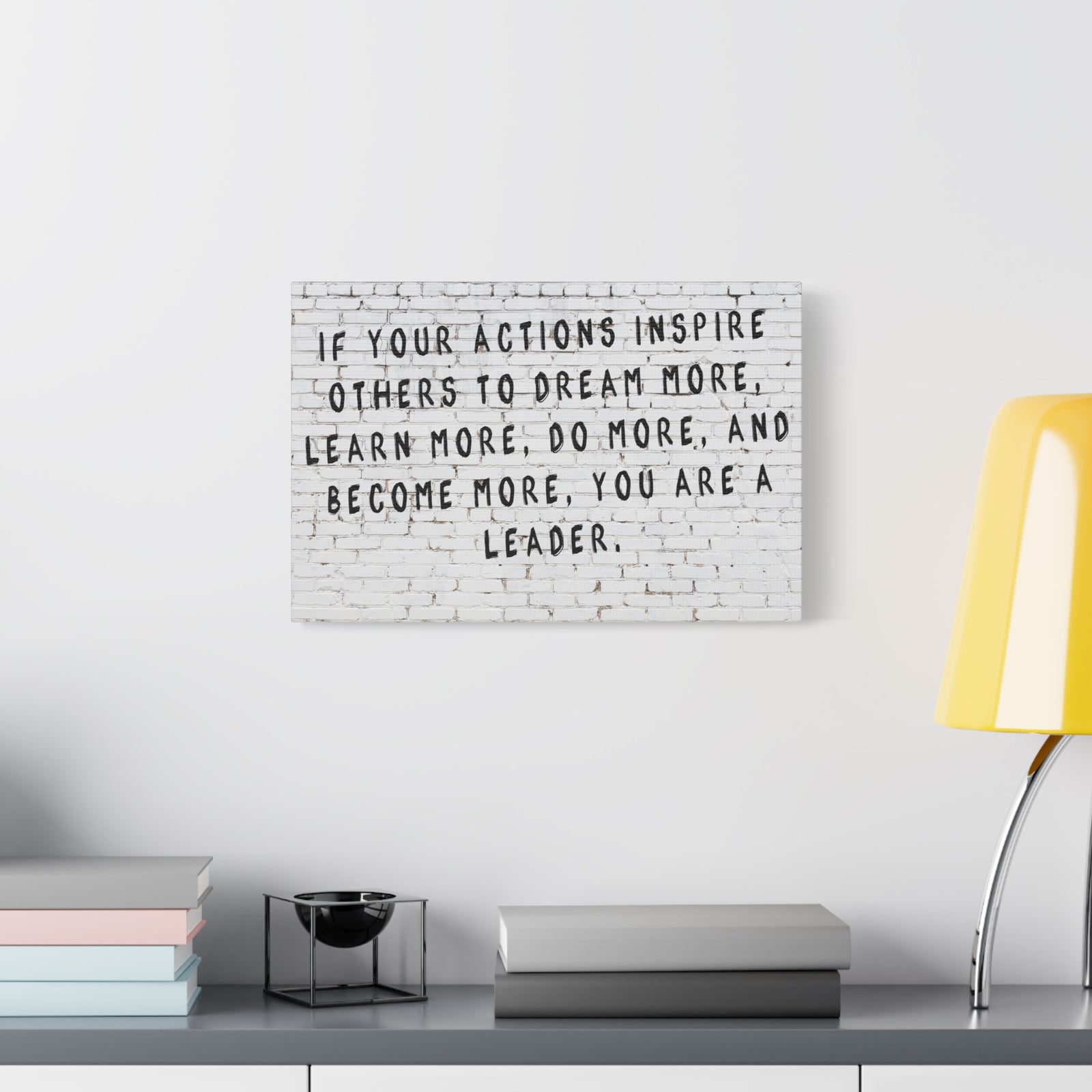 Inspirational Wall Art Actions Inspire Others Motivation Wall Decor for Home Office Gym Inspiring Success Quote Print Ready to Hang-Express Your Love Gifts
