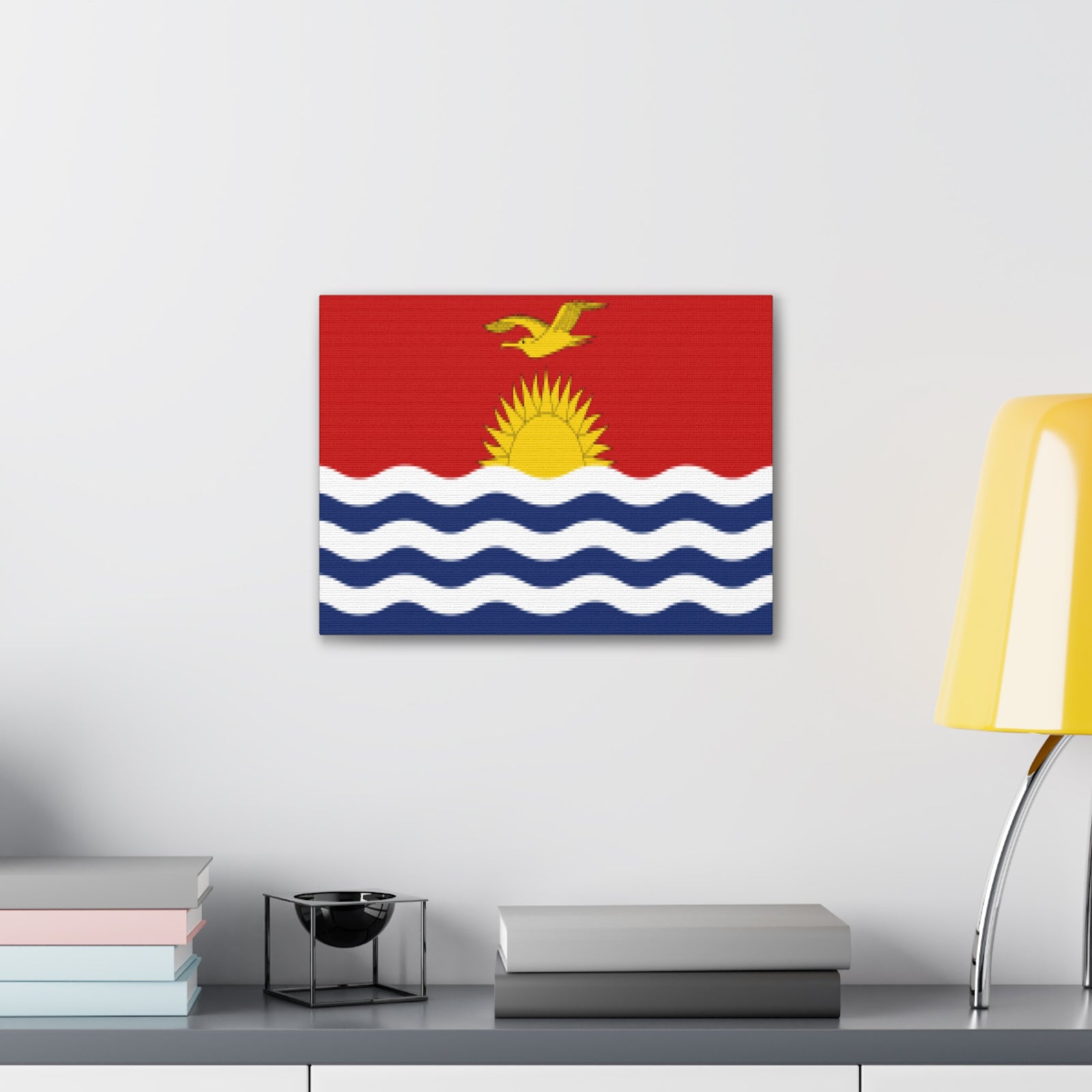 Kiribati Country Flag Canvas Vibrant Wall Art Unframed Home Decor-Express Your Love Gifts
