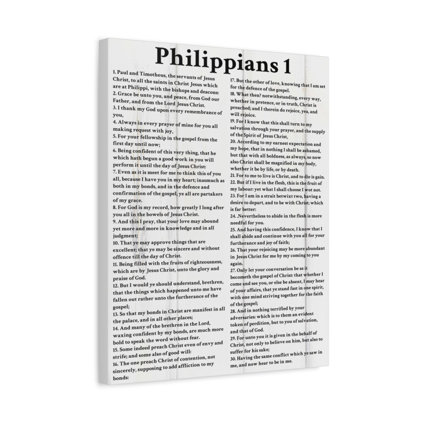 Scripture Walls Philippians 1 White Bible Verse Canvas Christian Wall Art Ready to Hang Unframed-Express Your Love Gifts