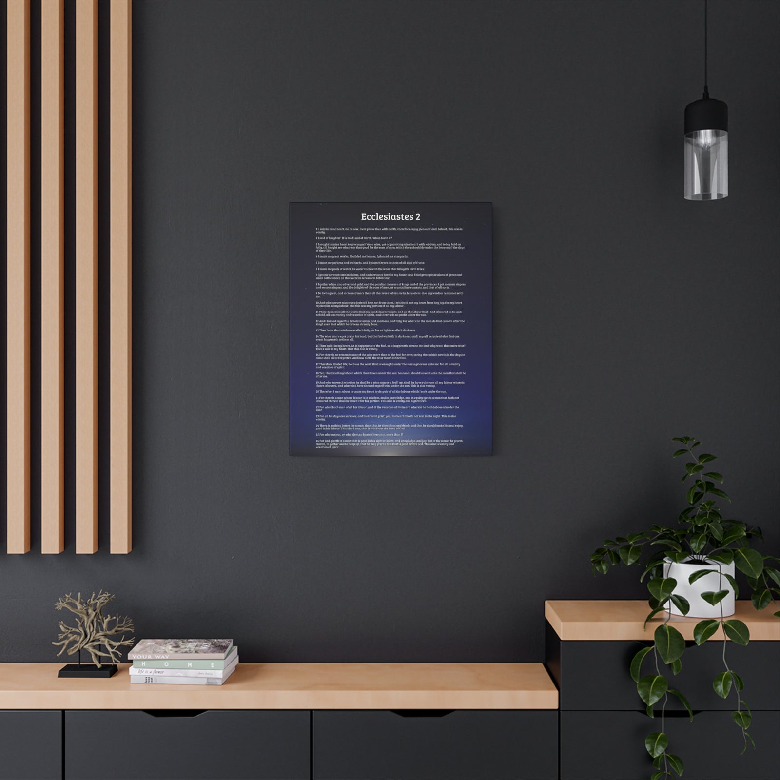 Scripture Walls Vanity Of Pleasure & Achievement Ecclesiastes 2 Bible Verse Canvas Christian Wall Art Ready to Hang-Express Your Love Gifts
