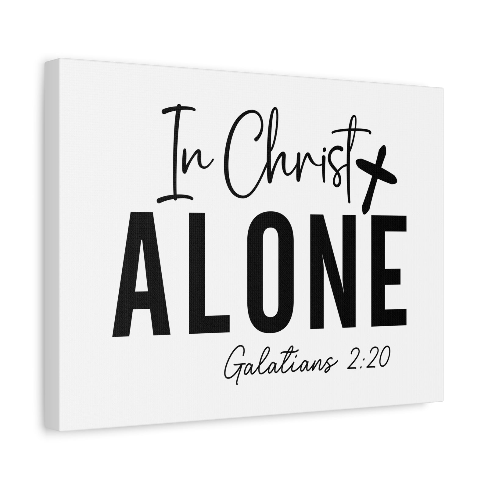 Scripture Walls Galatians 2:20 In Christ Alone Bible Verse Canvas Christian Wall Art Ready to Hang Unframed-Express Your Love Gifts