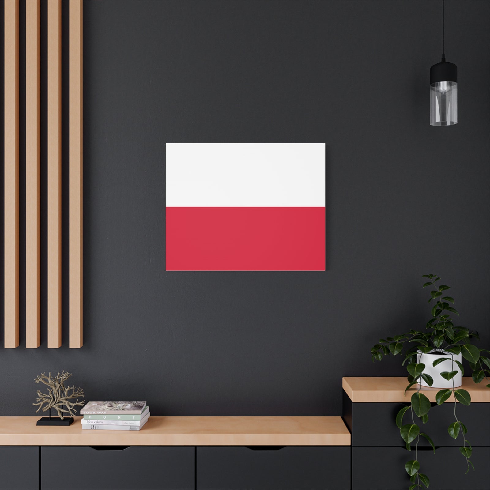 Poland Country Flag Canvas Vibrant Wall Art Unframed Home Decor-Express Your Love Gifts