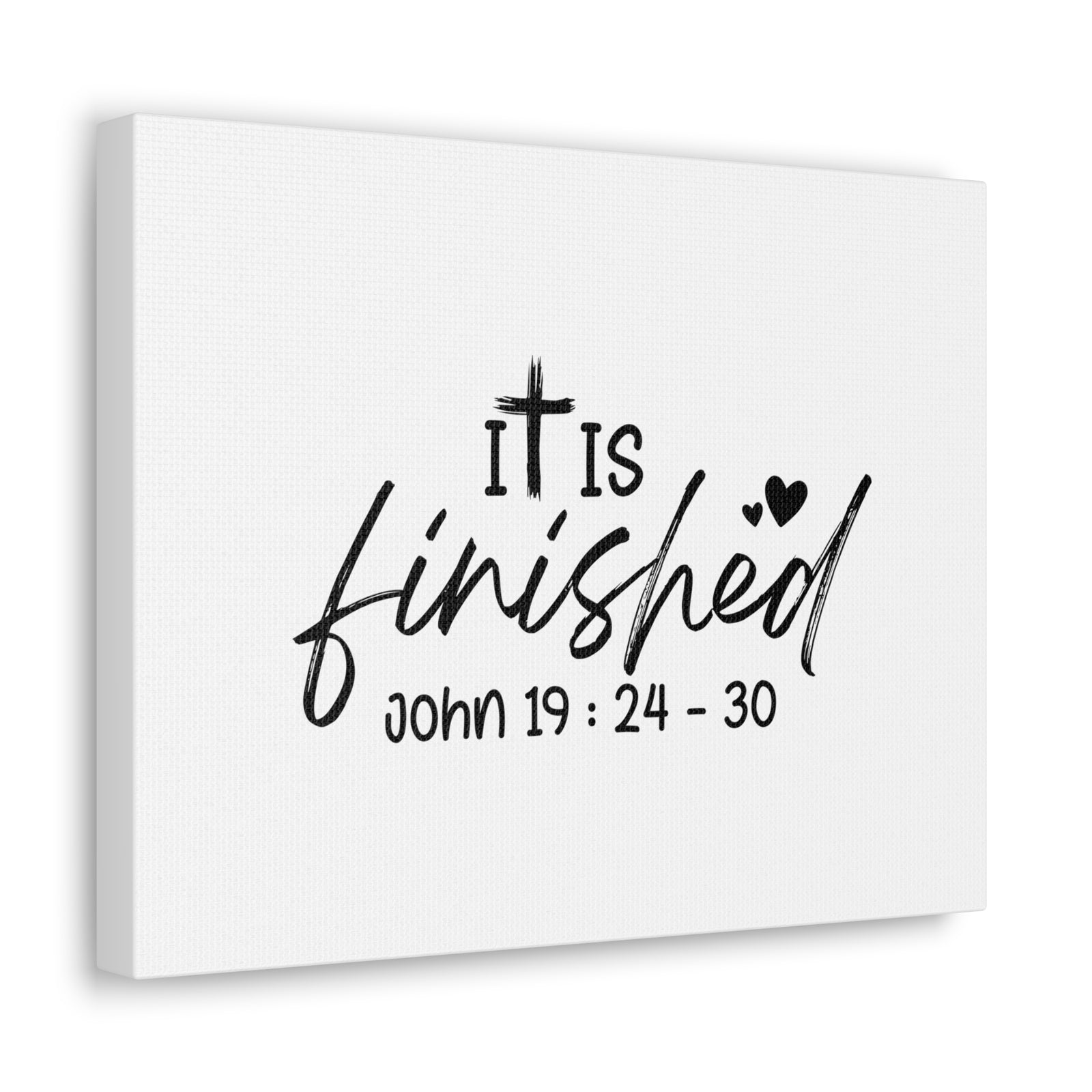 Scripture Walls John 19:24-30 It Is Finished Bible Verse Canvas Christian Wall Art Ready to Hang Unframed-Express Your Love Gifts