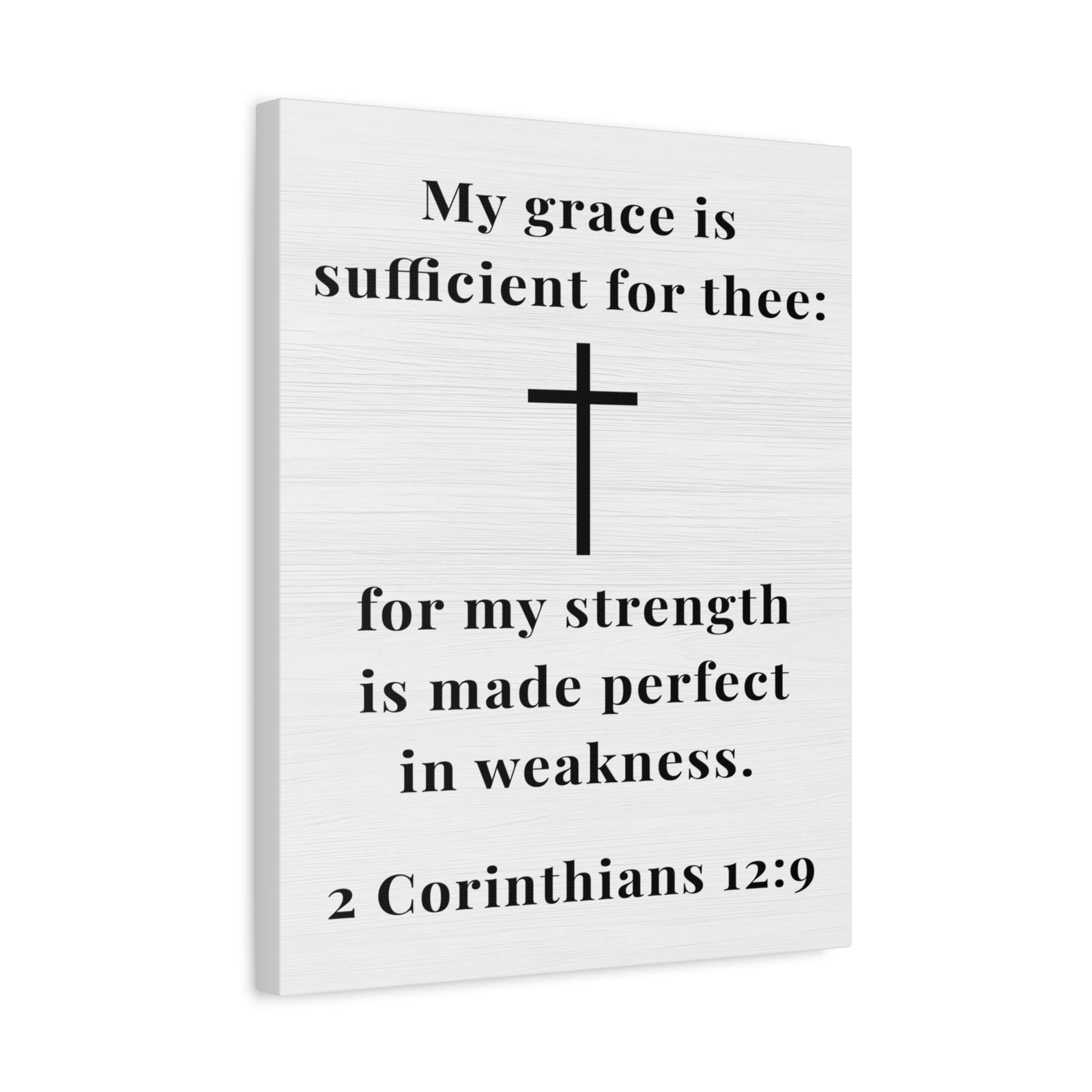 Scripture Walls 2 Corinthians 12:9 My Grace is Sufficient Bible Verse Canvas Christian Wall Art Ready to Hang Unframed-Express Your Love Gifts