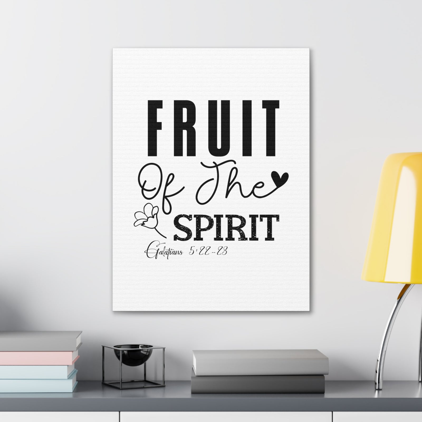 Scripture Walls Galatians 5:22-23 Fruit of the Spirit Bible Verse Canvas Christian Wall Art Ready to Hang Unframed-Express Your Love Gifts
