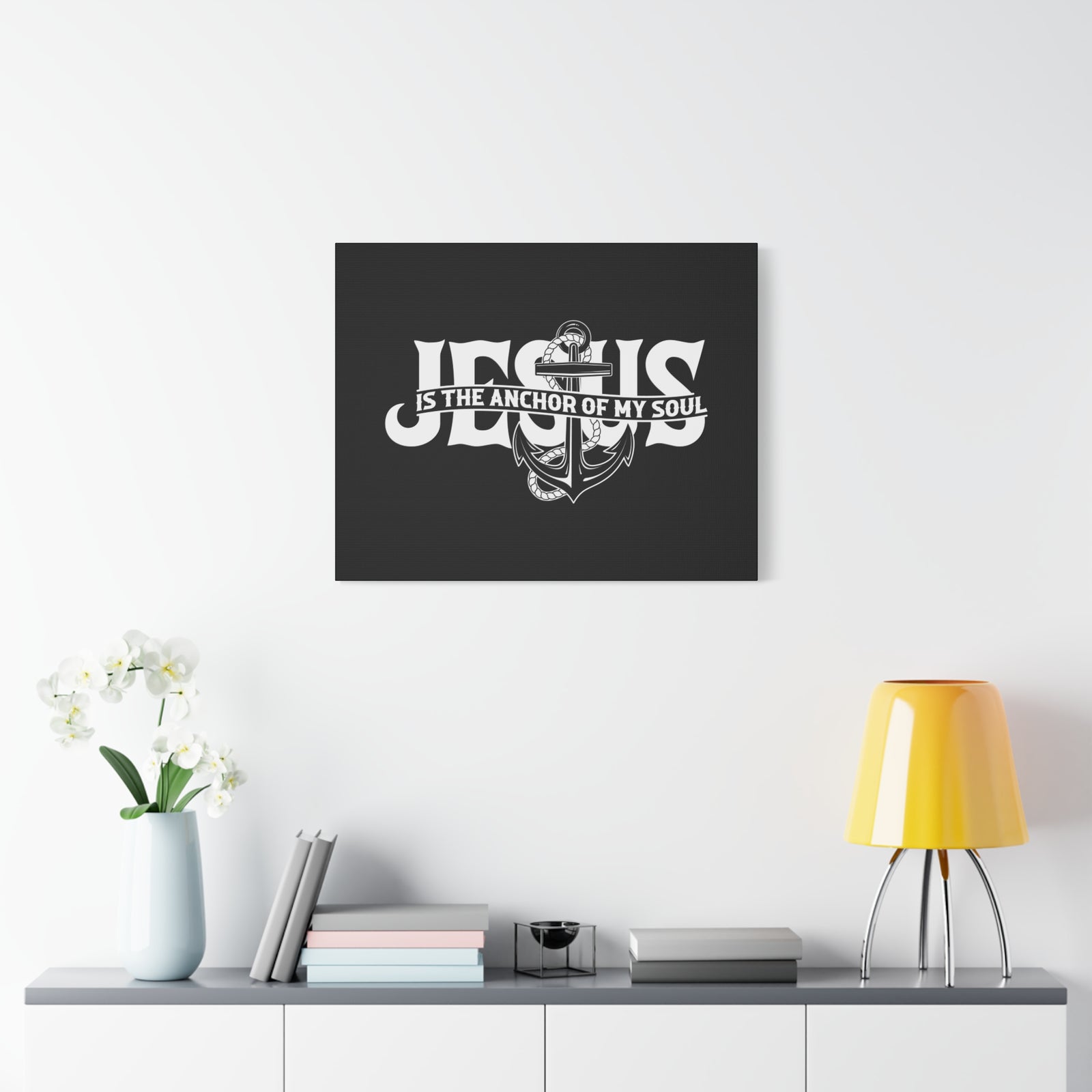 Scripture Canvas Anchor Of My Soul Psalm 62:5 Christian Wall Art Bible Verse Print Ready to Hang-Express Your Love Gifts