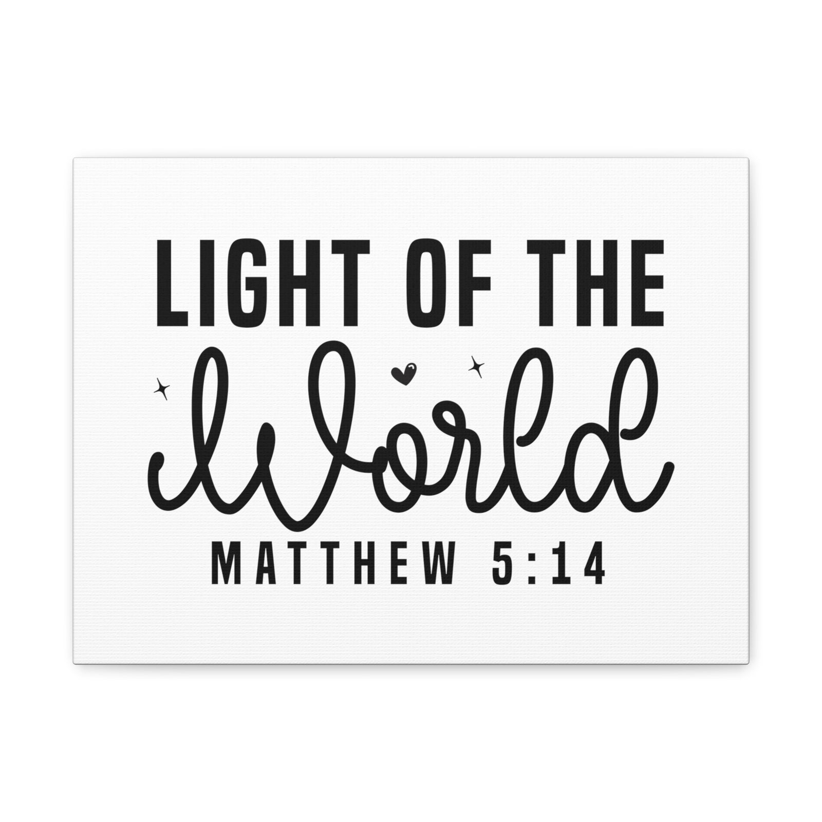 Scripture Walls Matthew 5:14 Light of the World Bible Verse Canvas Christian Wall Art Ready to Hang Unframed-Express Your Love Gifts
