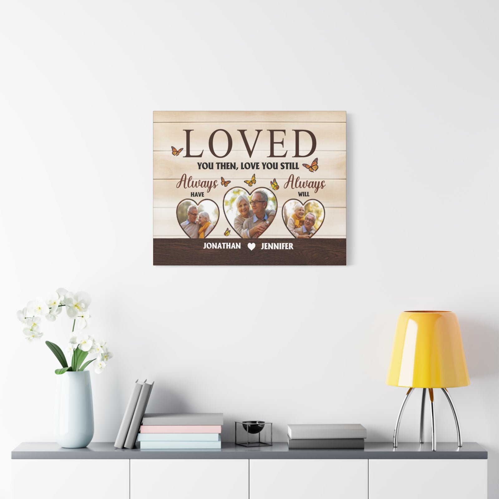 Personalized Loved You Then, Love You Still Canvas Wall Art – Always Have, Always Will-Express Your Love Gifts