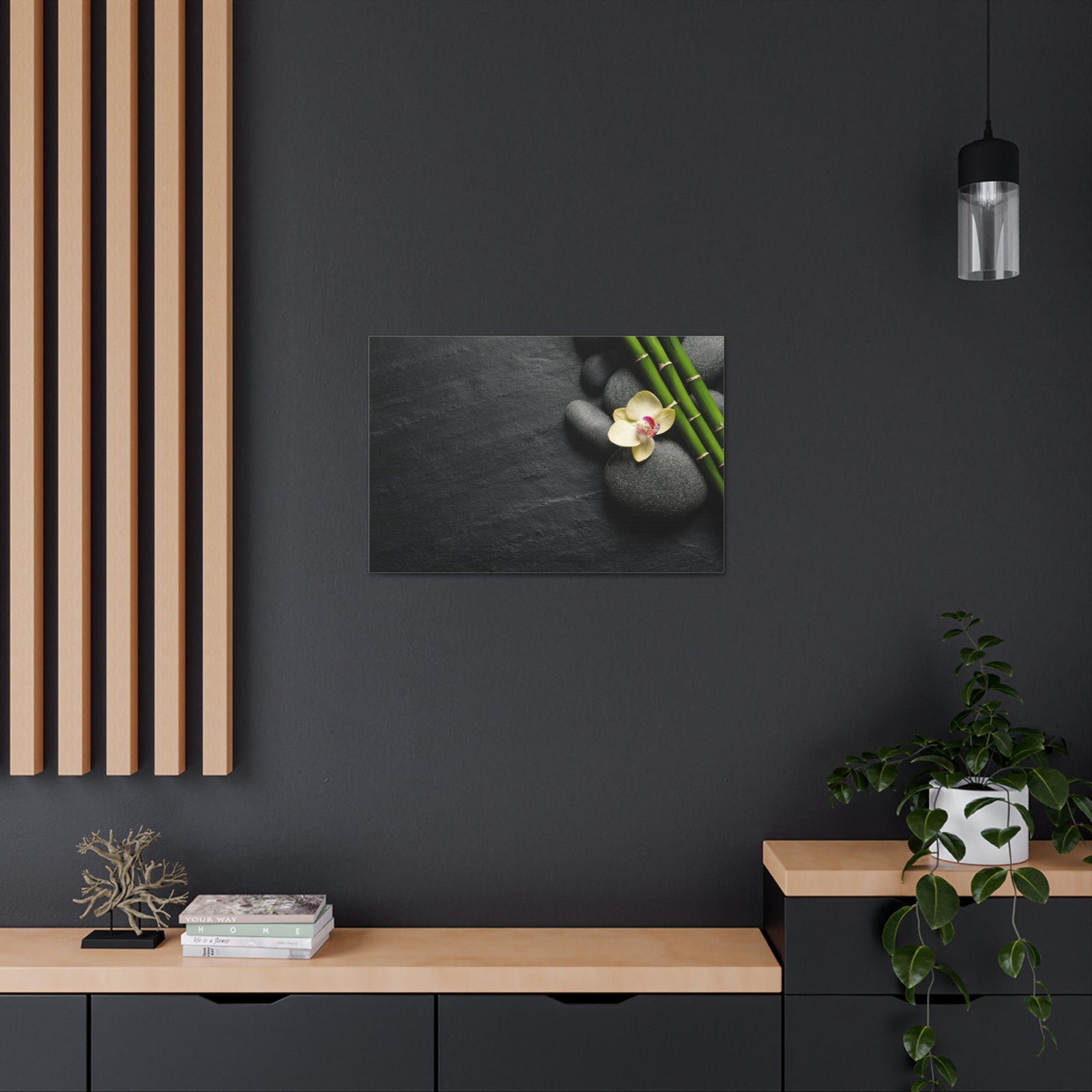Beautiful Orchid Flower Forest Floral Nature Photography Canvas Wall Art for Home Decor Ready-to-Hang-Express Your Love Gifts