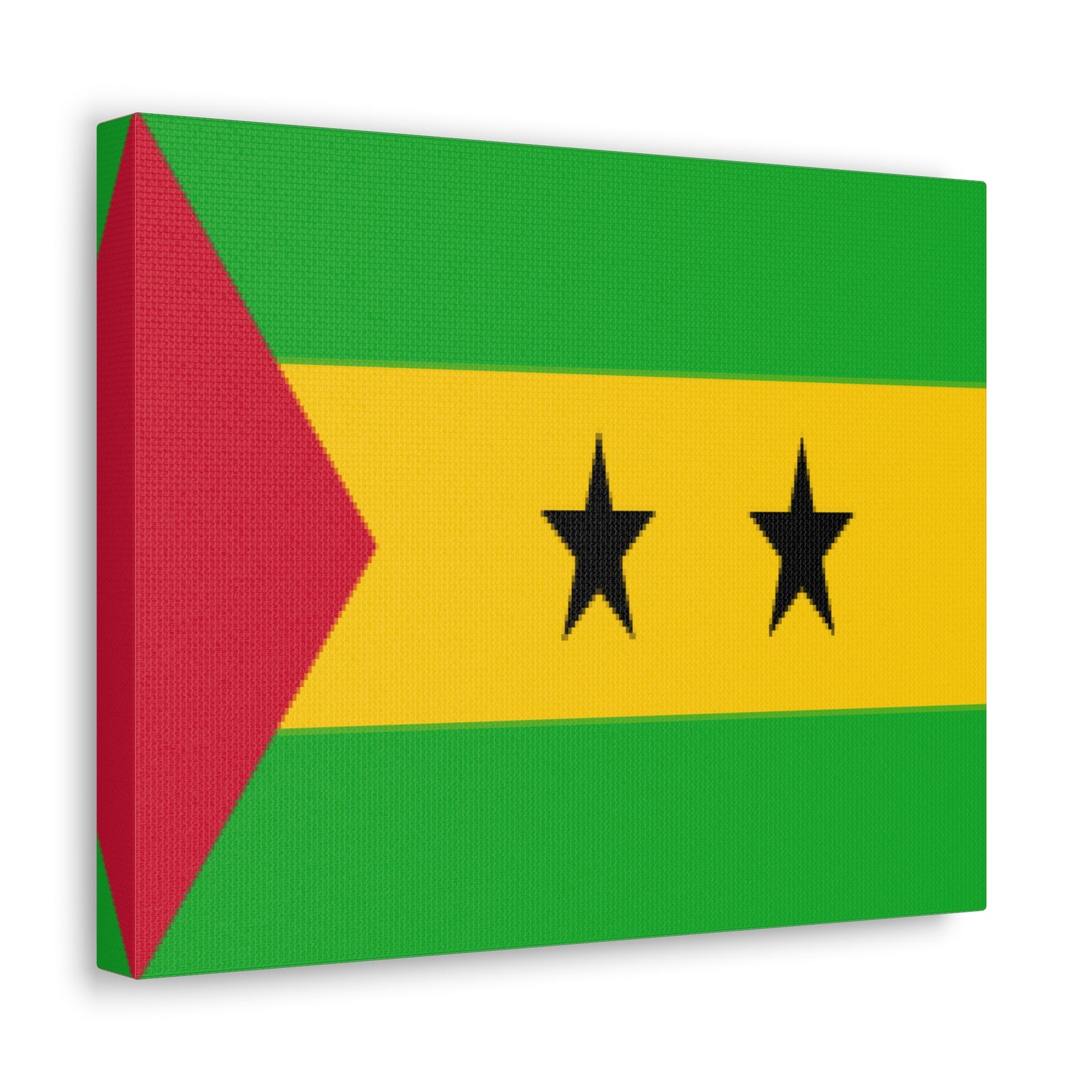 Sao Tome and Principe Country Flag Canvas Vibrant Wall Art Unframed Home Decor-Express Your Love Gifts