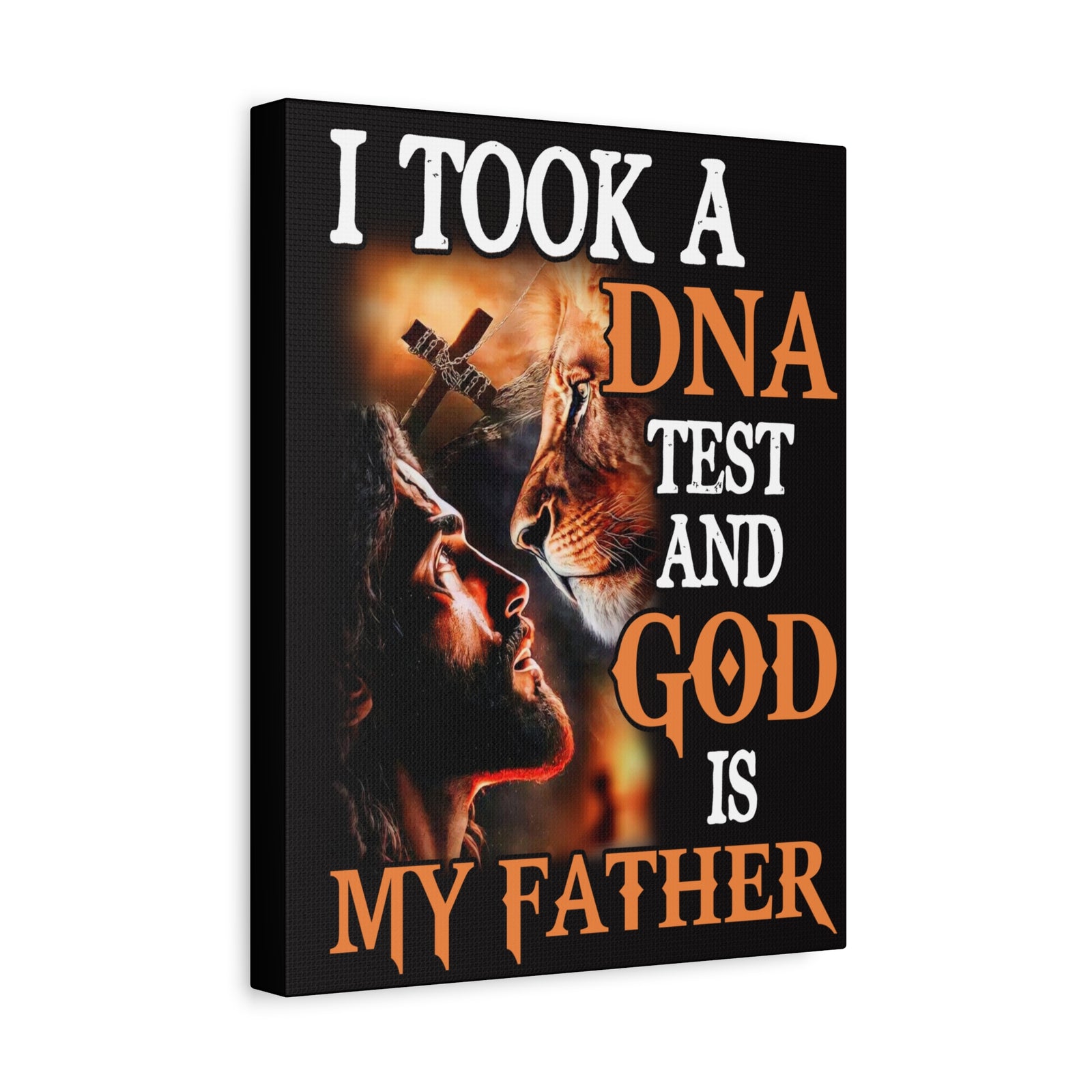 Inspirational Wall Art God is My Father Motivation Wall Decor for Home Office Gym Inspiring Success Quote Print Ready to Hang Unframed-Express Your Love Gifts