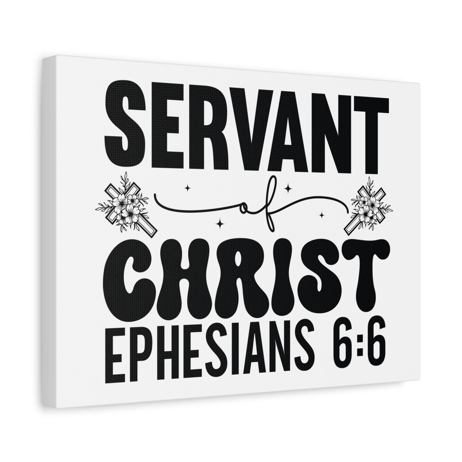 Scripture Walls Ephesians 6:6 Servant of Christ Bible Verse Canvas Christian Wall Art Ready to Hang Unframed-Express Your Love Gifts